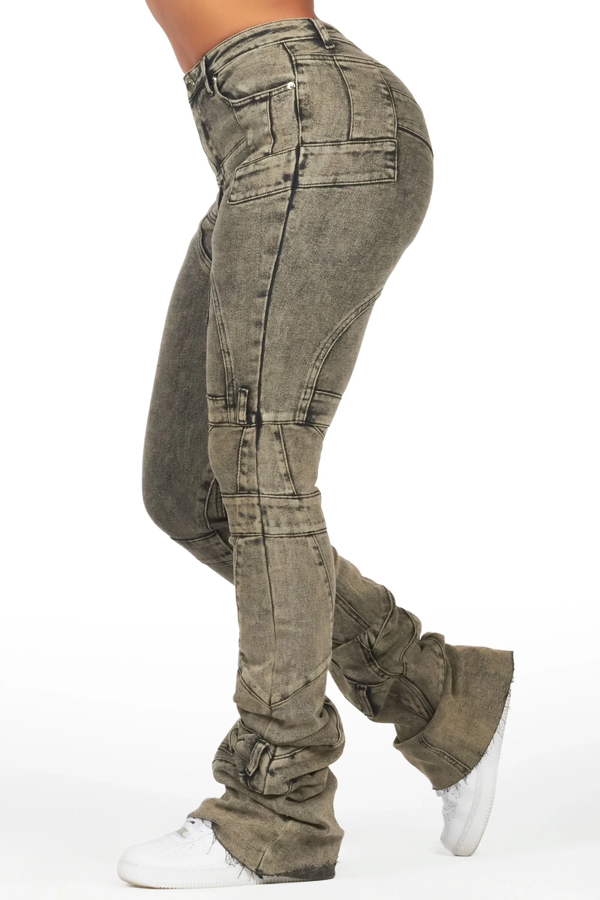 Wynter Dirty Washed Black Super Stacked Jean sold by Rockstar Original product image thumbnail 3