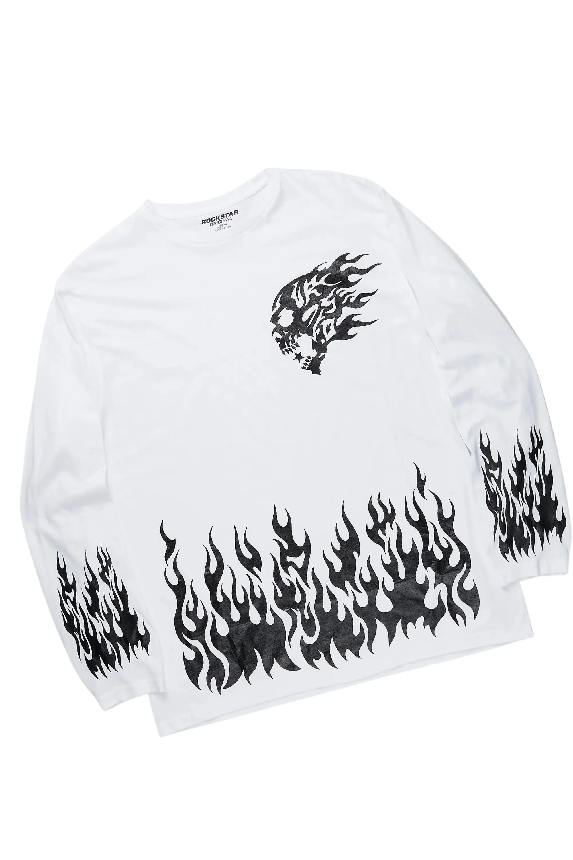 Bubble White/Grey Long Sleeve T-Shirt/Baggy Pant Set sold by Rockstar Original product image thumbnail 2