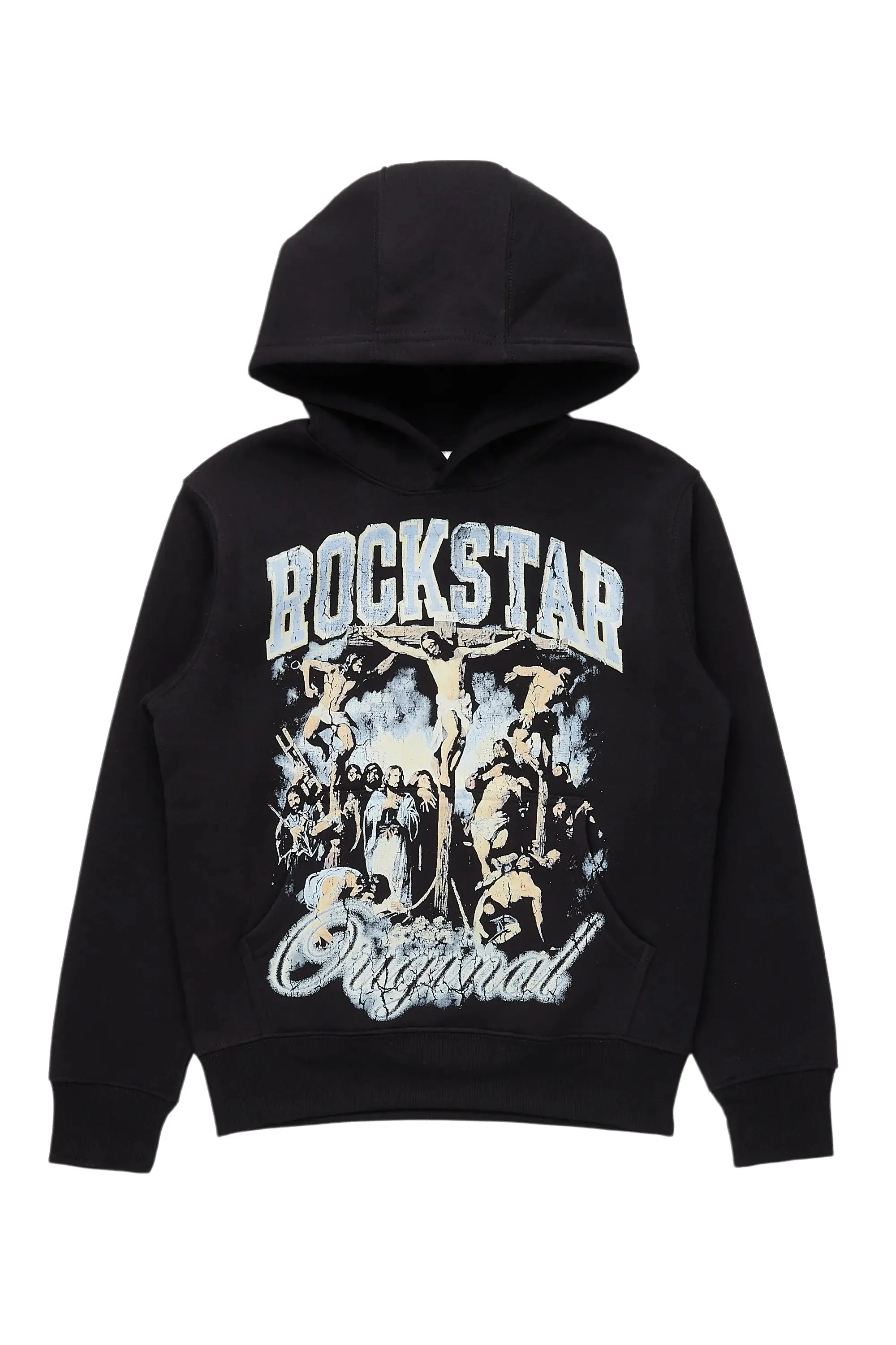 Boys Waller Black Graphic Hoodie sold by Rockstar Original