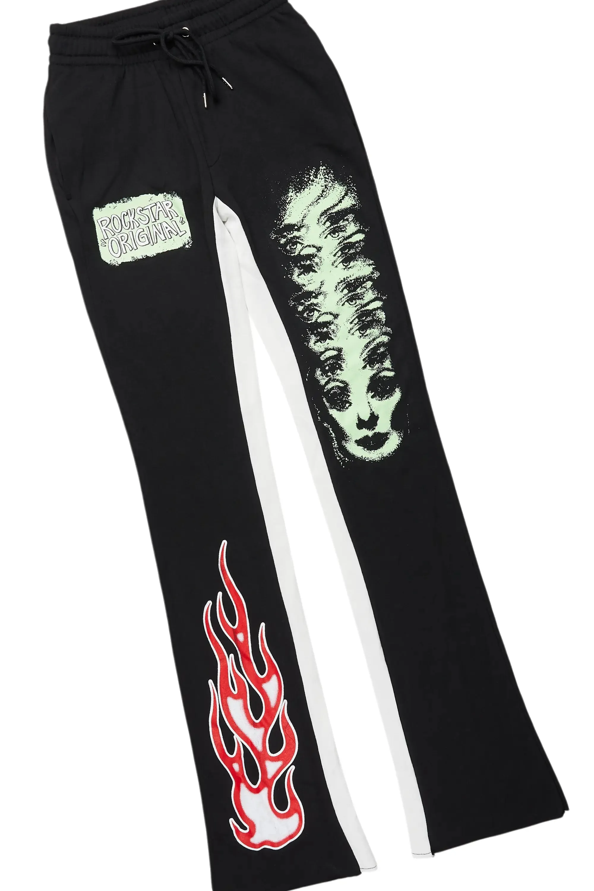 Beno Black Long Sleeve T-Shirt/Baggy Pant Set sold by Rockstar Original product image thumbnail 3