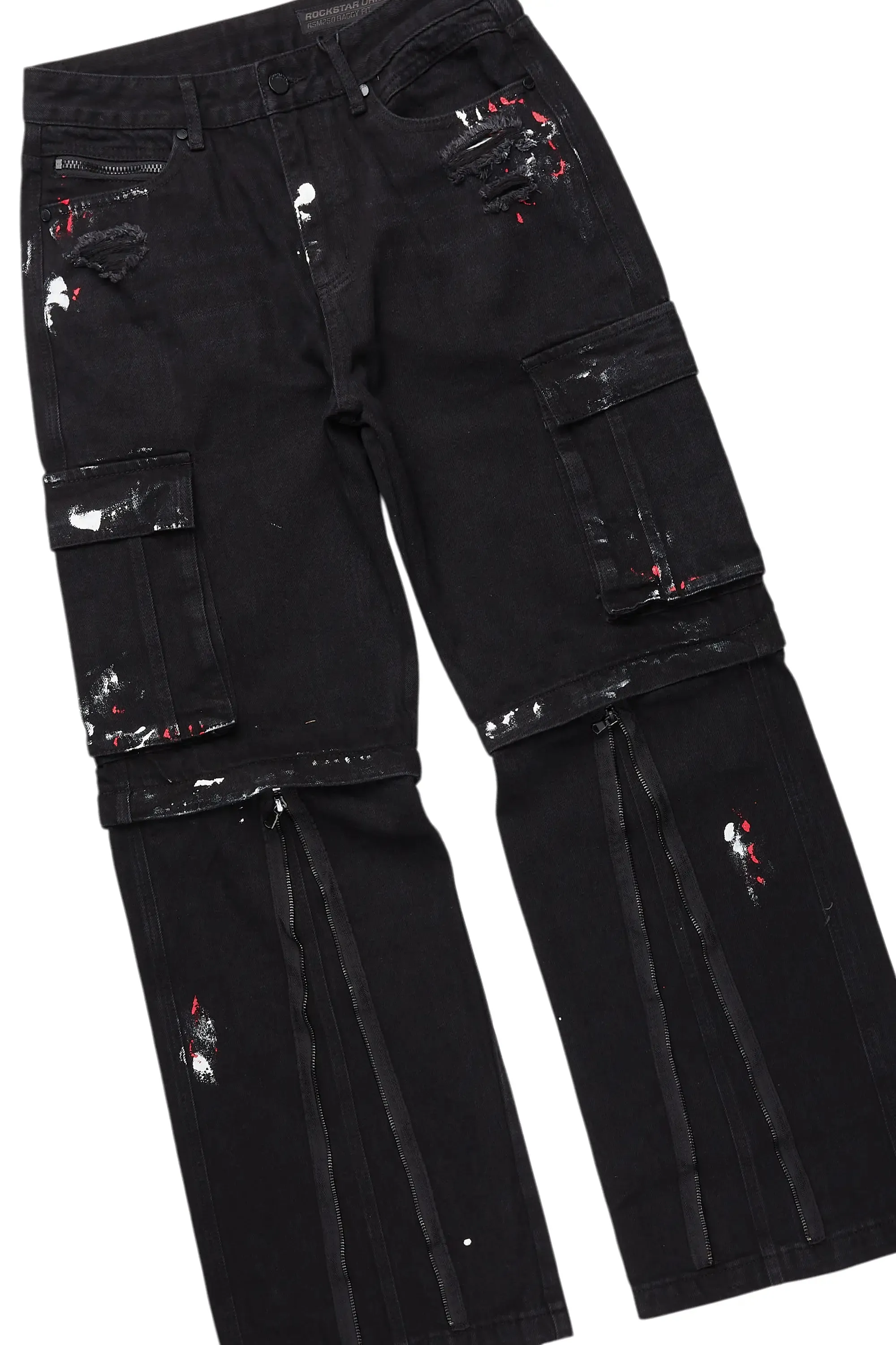 States Black Mohair Hoodie/Baggy Fit Jean Bundle sold by Rockstar Original product image thumbnail 3