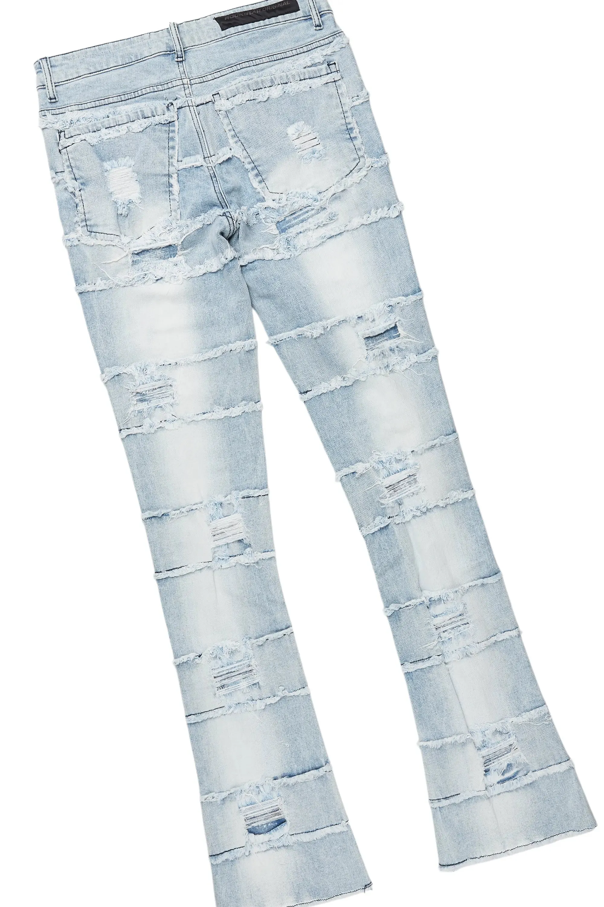 Lake White/Blue T-Shirt/Stacked Flare Jean Bundle sold by Rockstar Original product image thumbnail 5