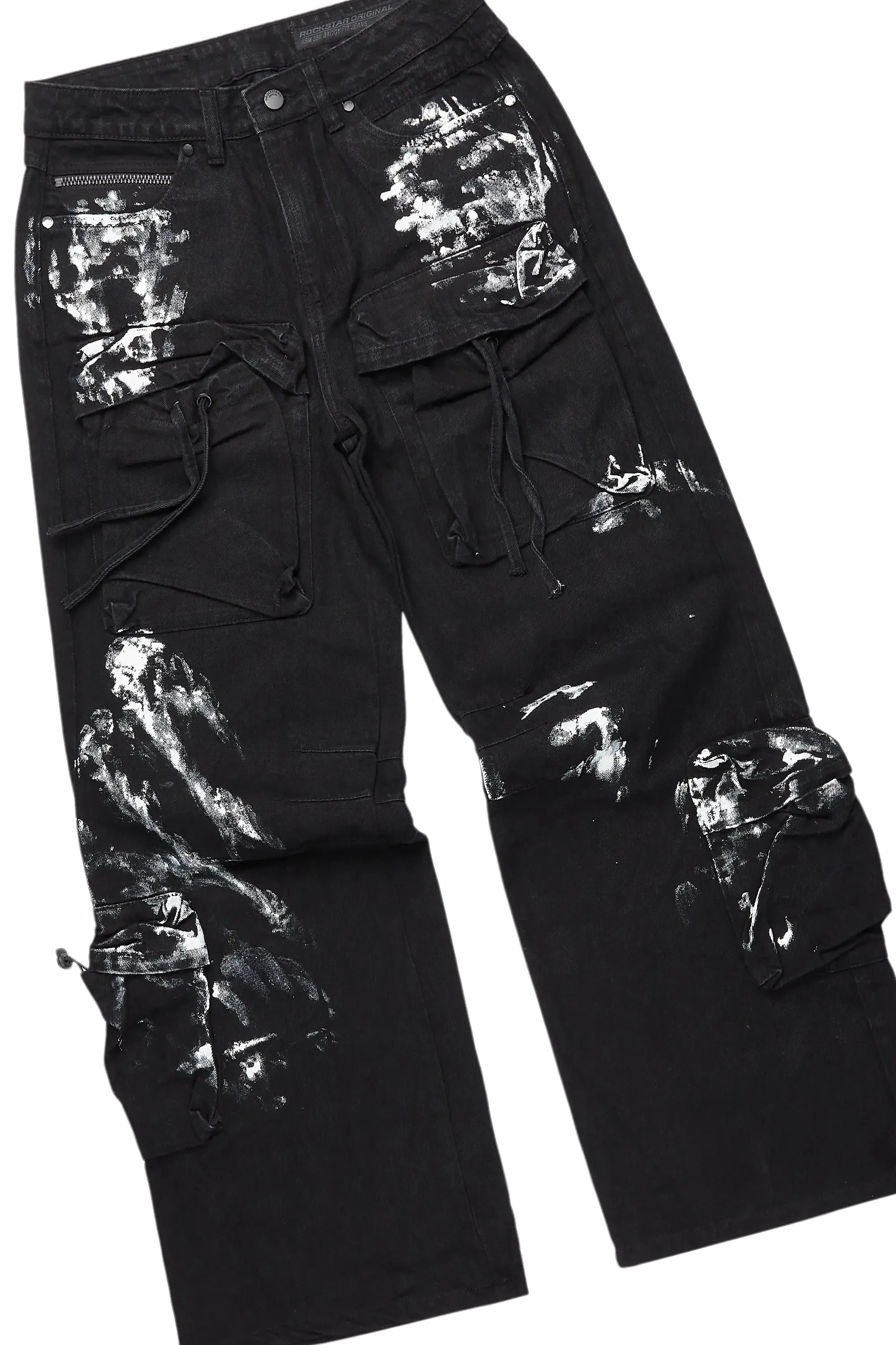 Schmear Black/White Hoodie/Baggy Fit Jean Bundle sold by Rockstar Original product image thumbnail 3