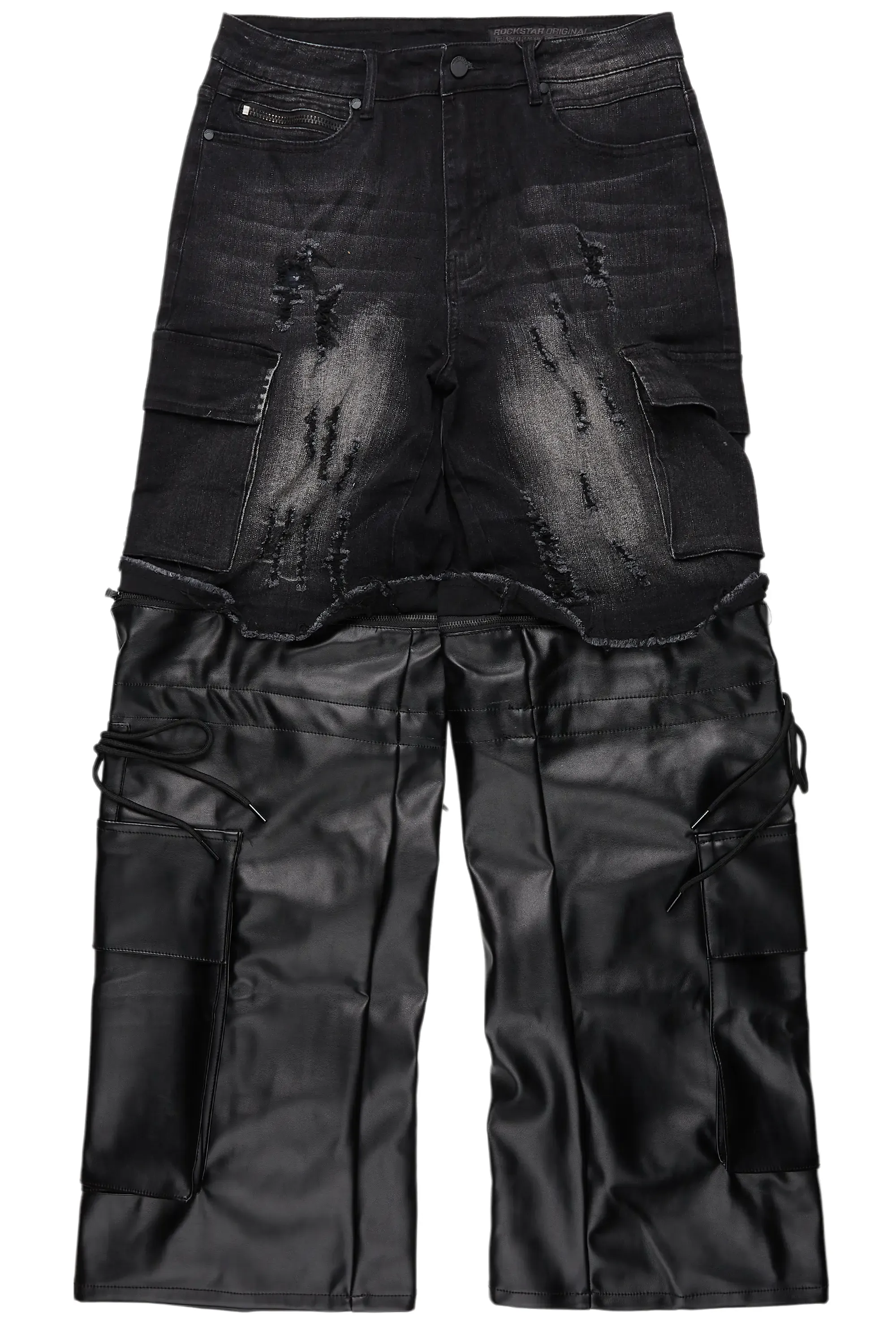 Baatar Black Baggy Fit Jean sold by Rockstar Original