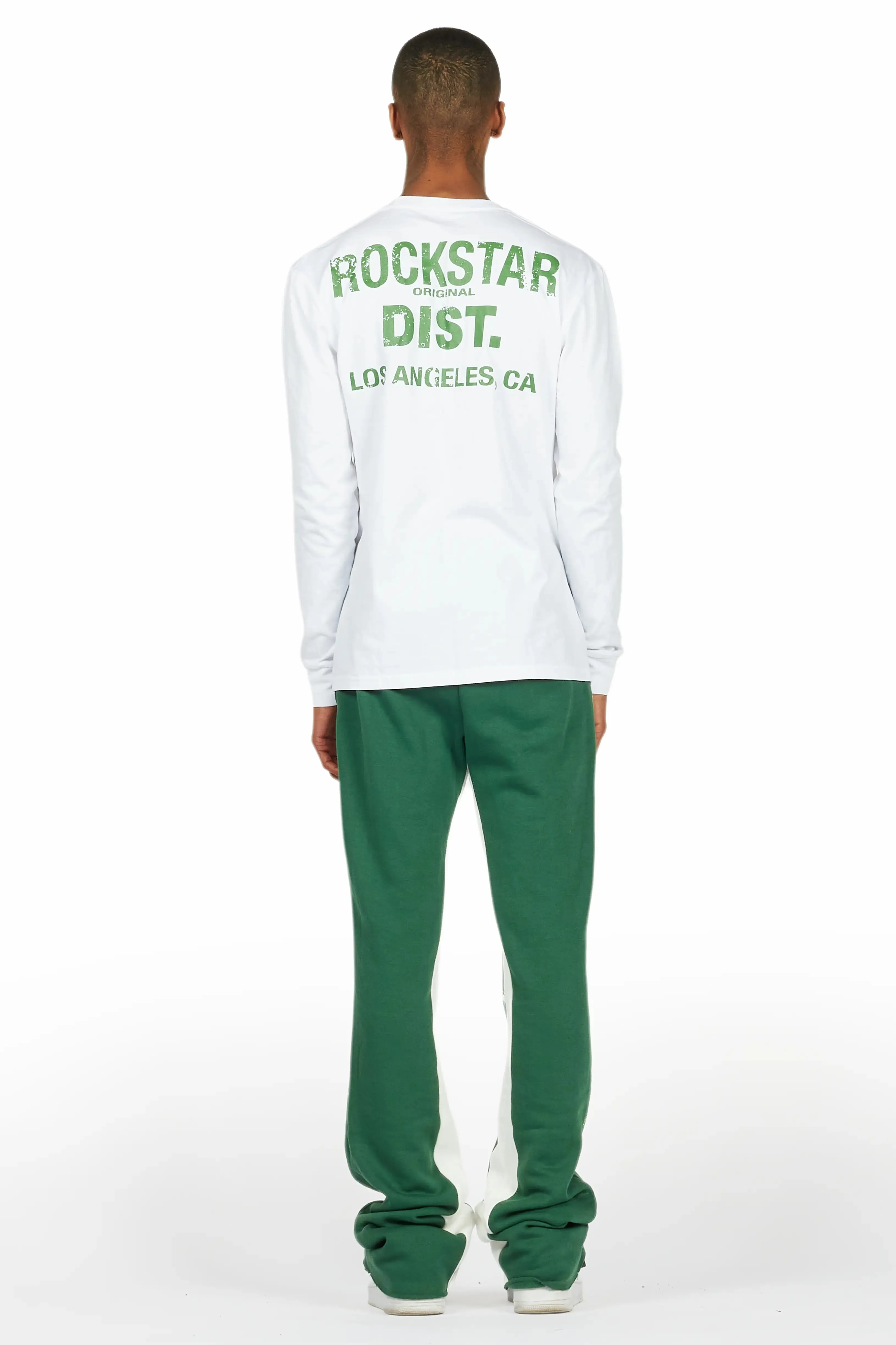 Bert White/Green Long Sleeve T-Shirt/Baggy Pant Set sold by Rockstar Original product image thumbnail 4