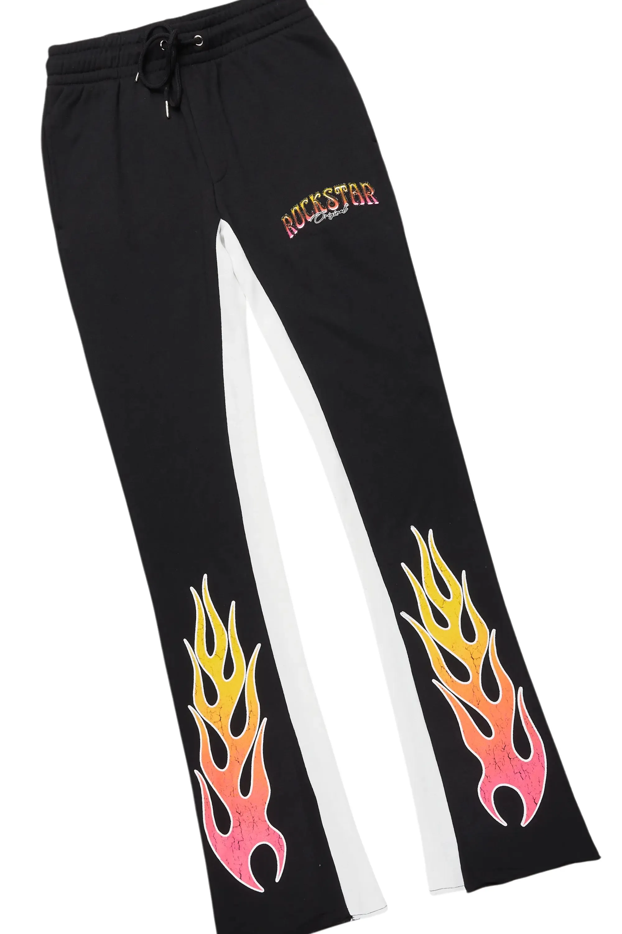 Quito Double Layer T-Shirt/Stacked Baggy Track Pant Set sold by Rockstar Original product image thumbnail 3