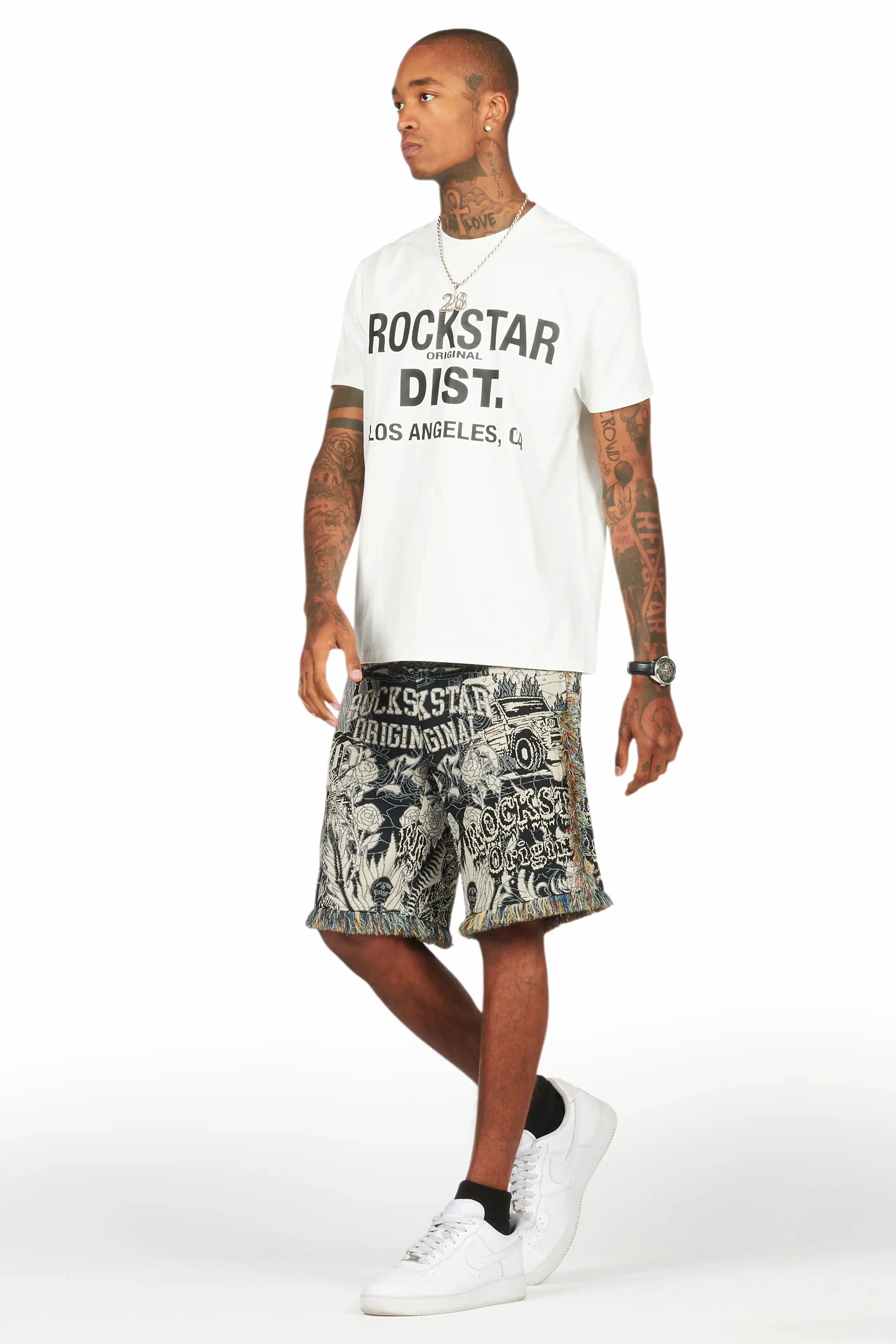 Tappy White/Black T-Shirt Short Set sold by Rockstar Original product image thumbnail 5
