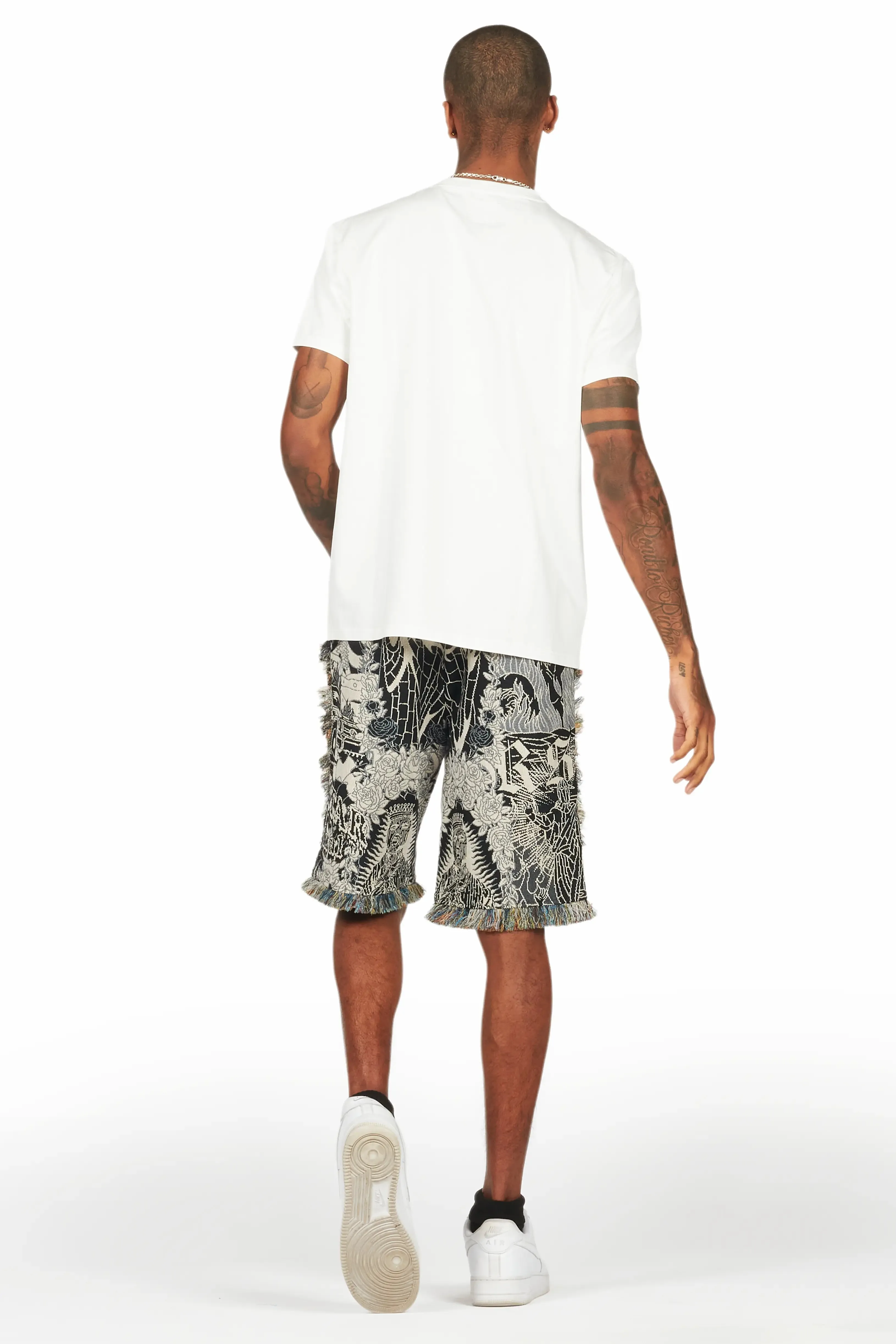 Tappy White/Black T-Shirt Short Set sold by Rockstar Original product image thumbnail 4