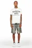 Tappy White/Black T-Shirt Short Set sold by Rockstar Original