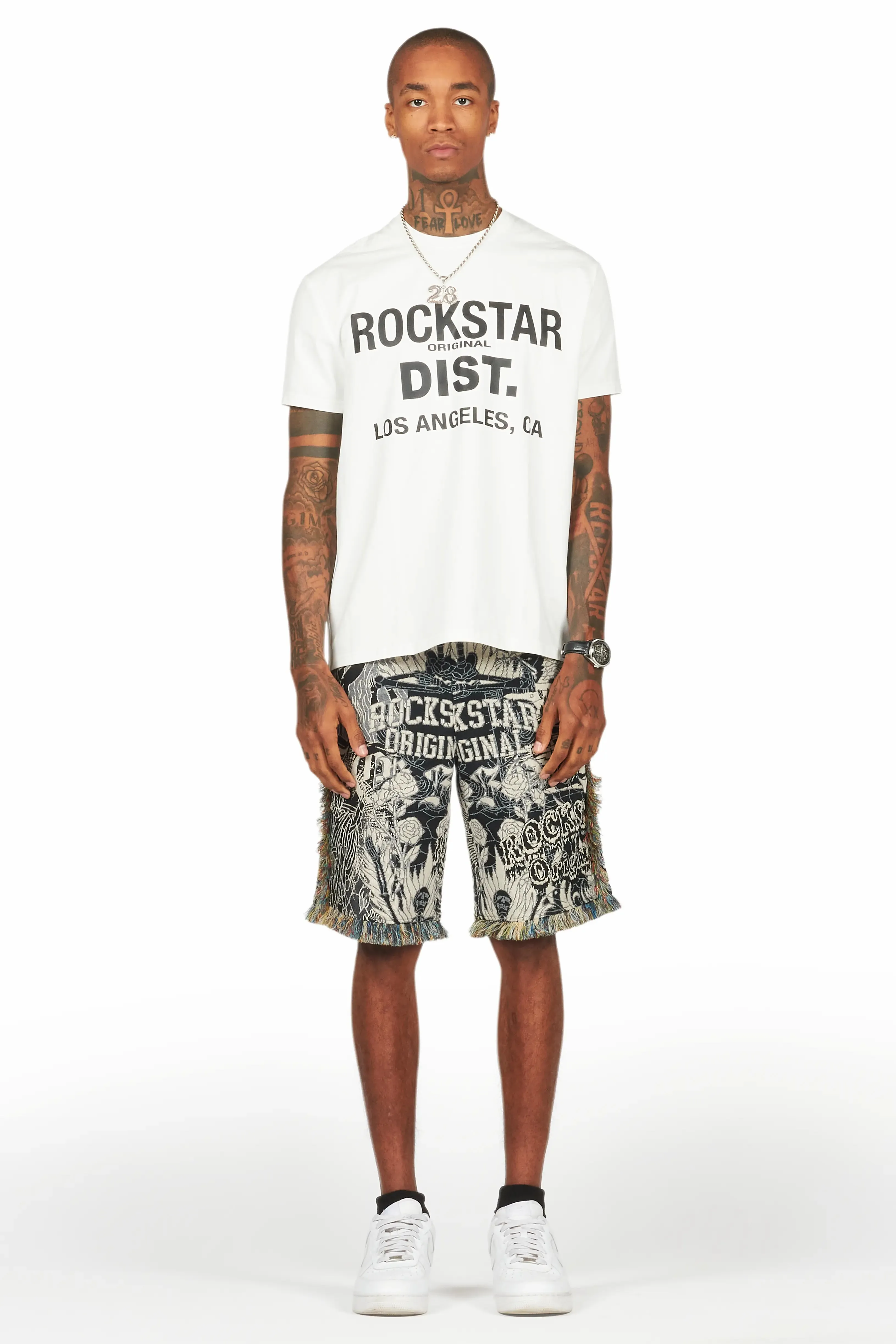 Tappy White/Black T-Shirt Short Set sold by Rockstar Original product image thumbnail 2