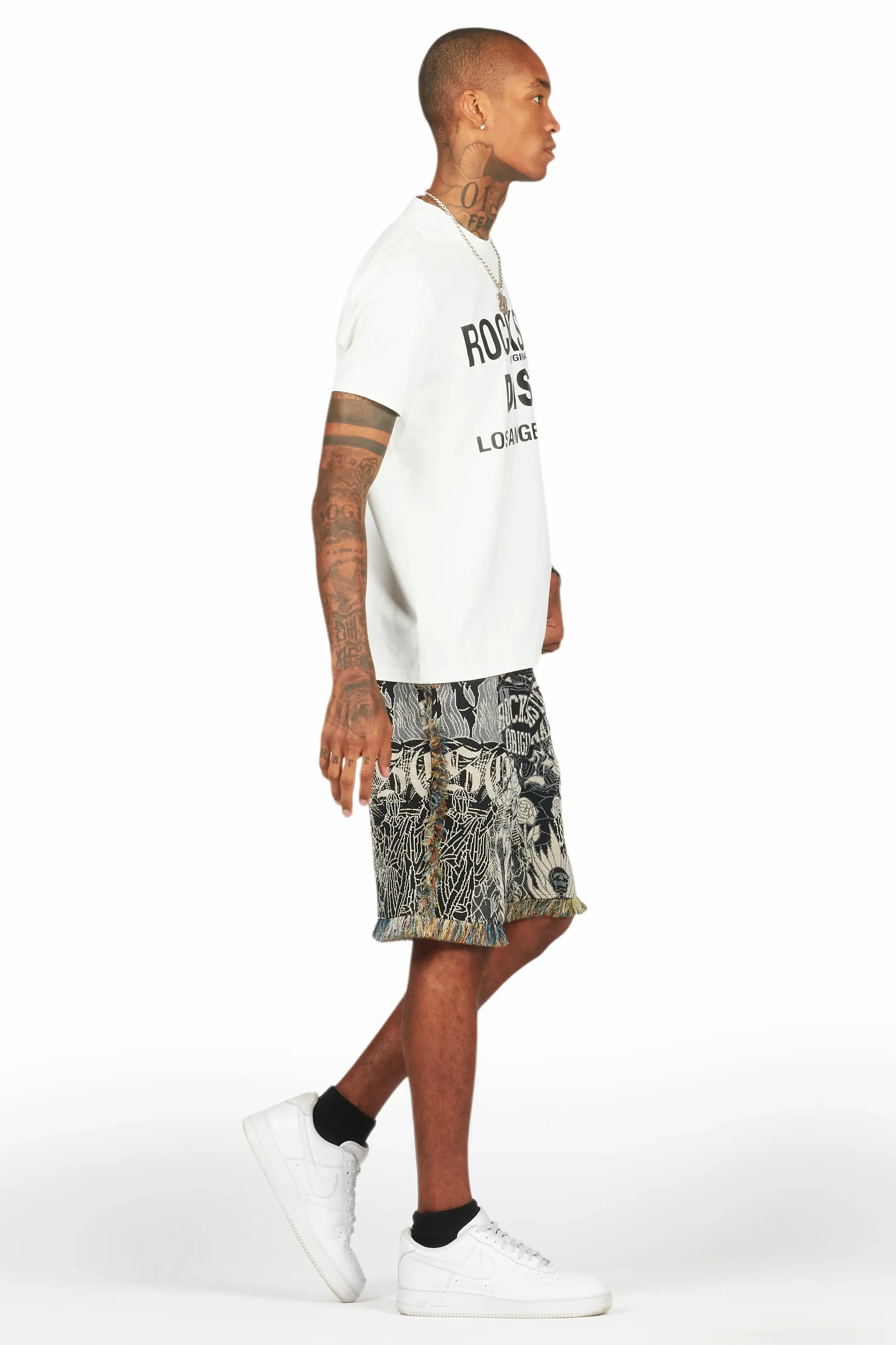 Tappy White/Black T-Shirt Short Set sold by Rockstar Original product image thumbnail 3