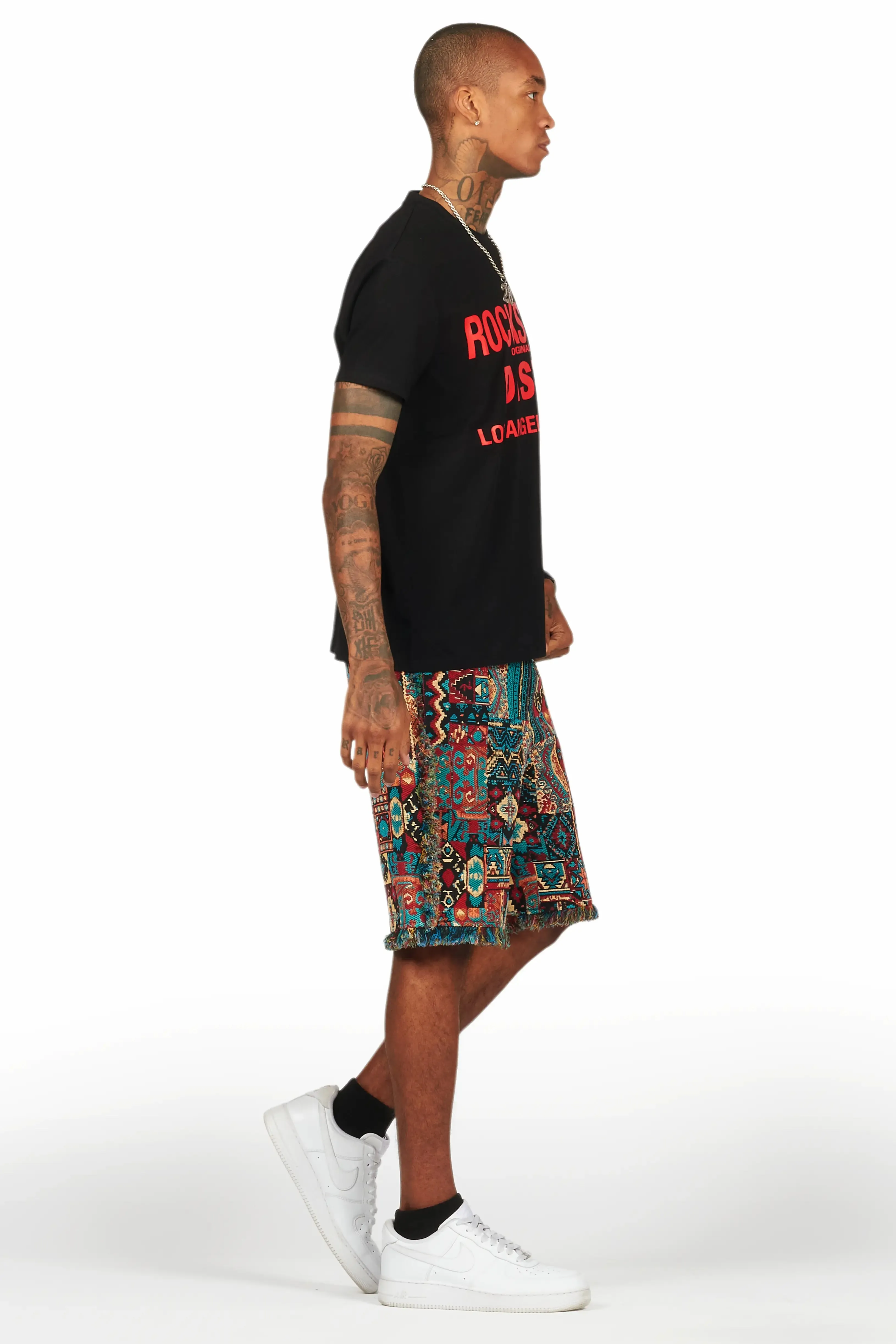 Tappy Black/Blue T-Shirt Short Set sold by Rockstar Original product image thumbnail 3