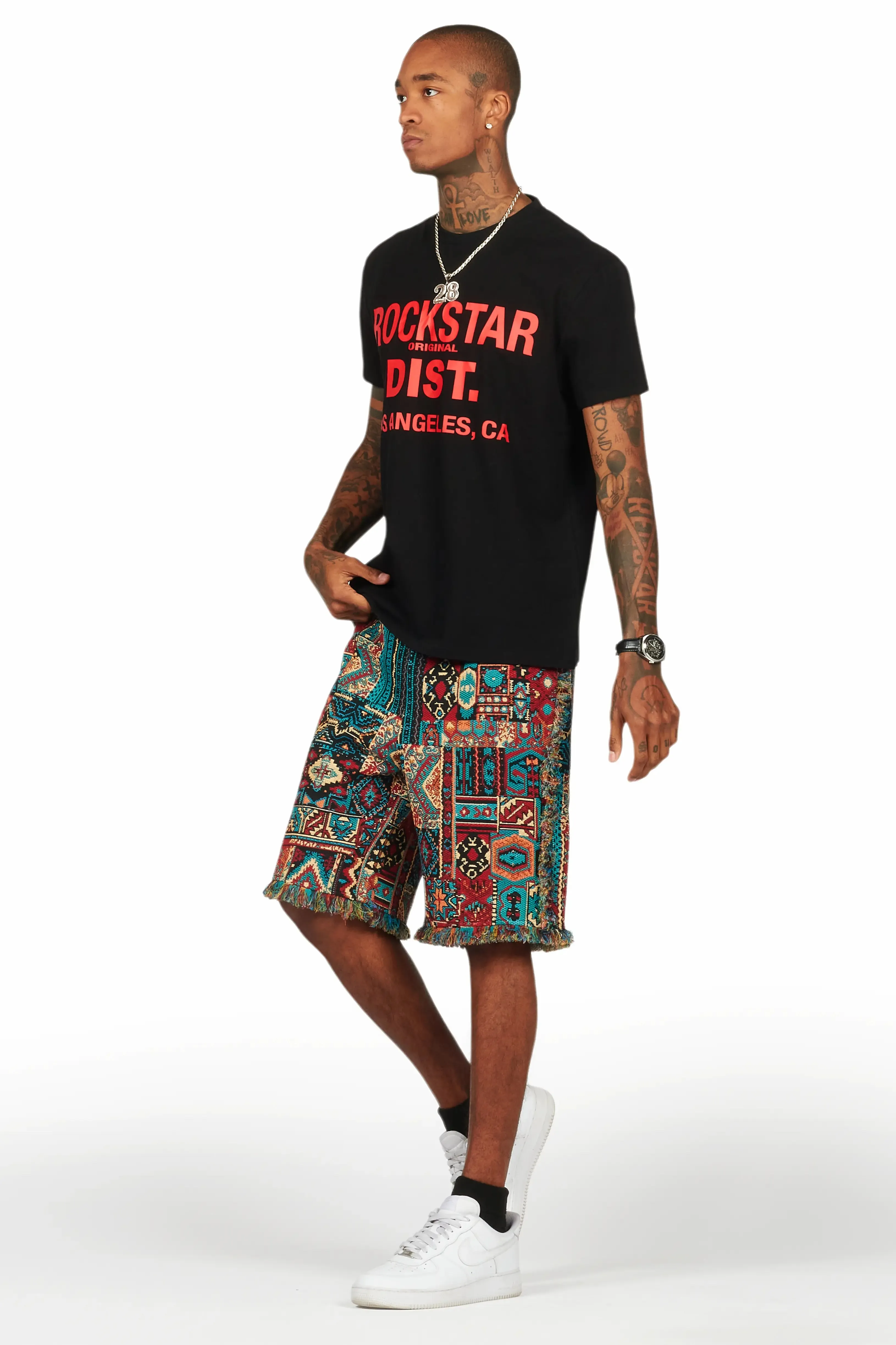 Tappy Black/Blue T-Shirt Short Set sold by Rockstar Original product image thumbnail 5