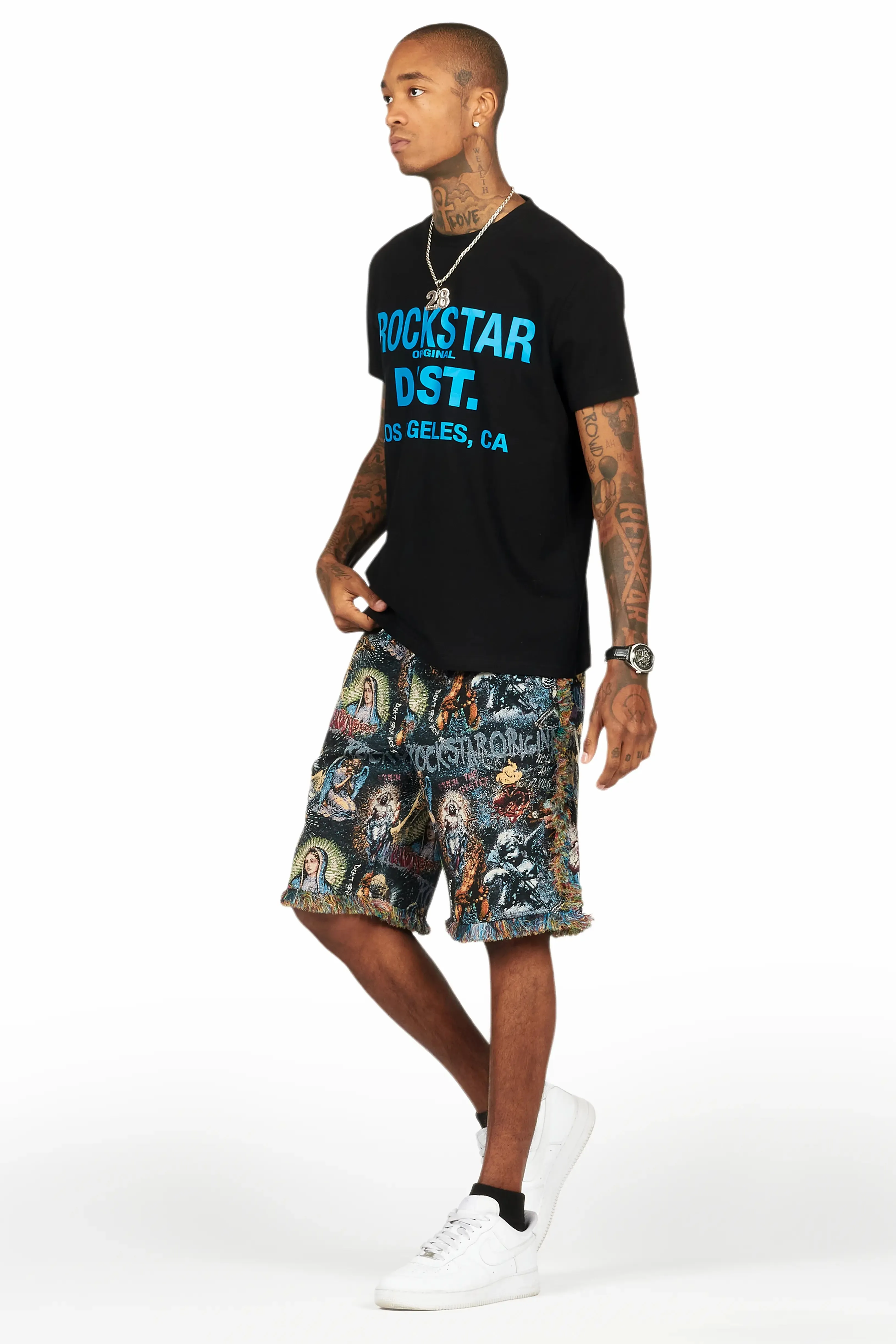 Tappy Black/Multi T-Shirt Short Set sold by Rockstar Original product image thumbnail 5