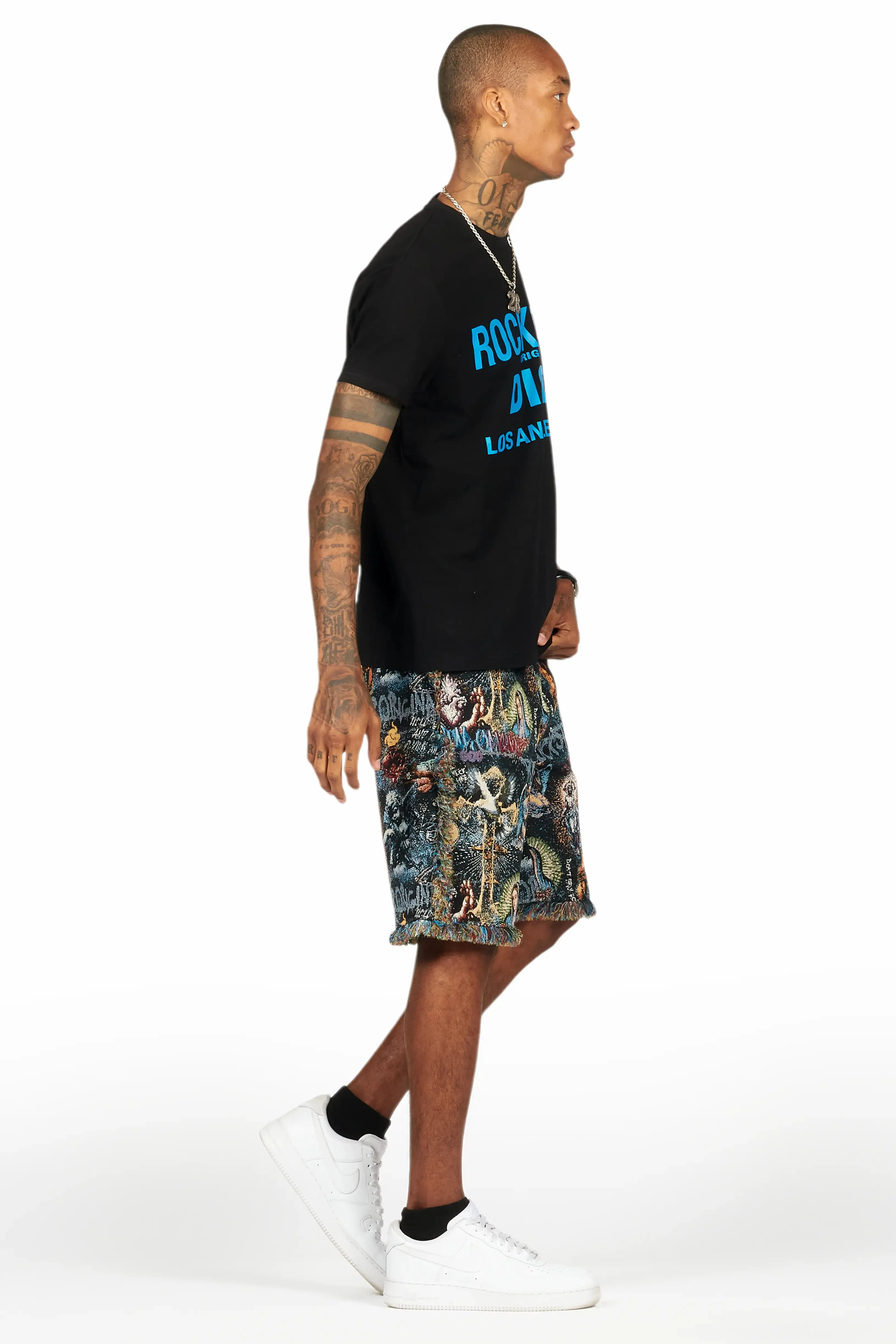 Tappy Black/Multi T-Shirt Short Set sold by Rockstar Original product image thumbnail 3