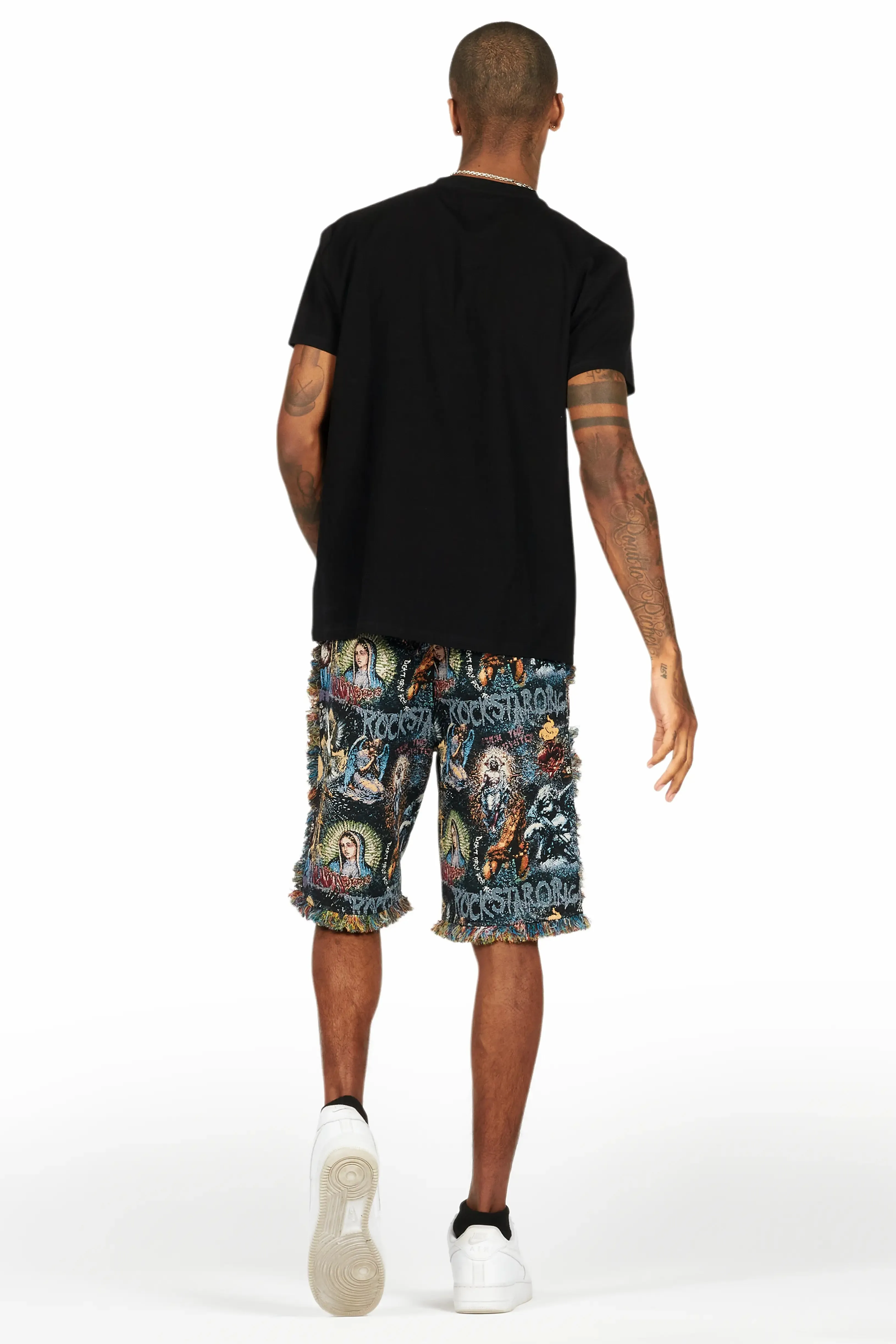 Tappy Black/Multi T-Shirt Short Set sold by Rockstar Original product image thumbnail 4