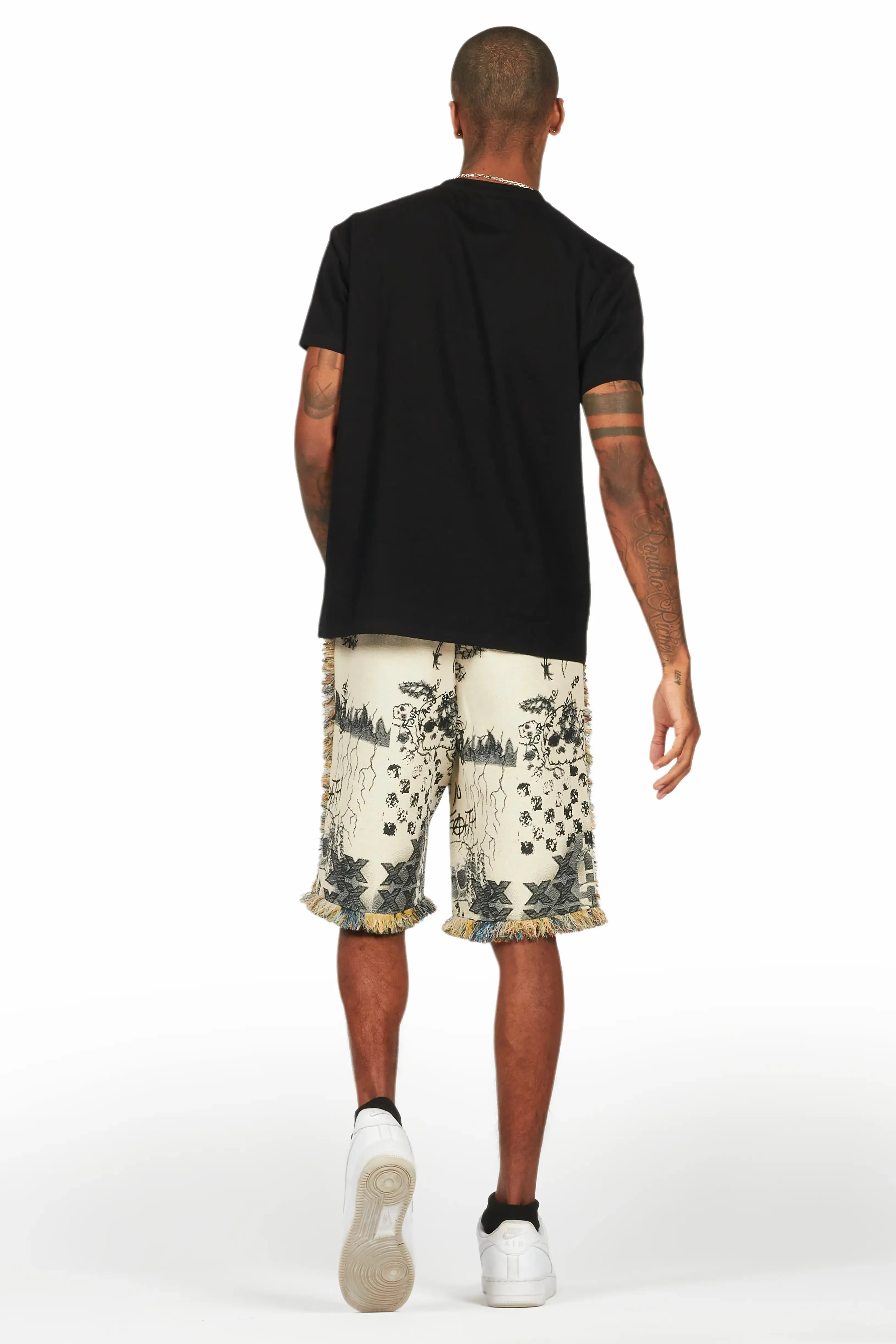 Tappy Black/Beige T-Shirt Short Set sold by Rockstar Original product image thumbnail 4