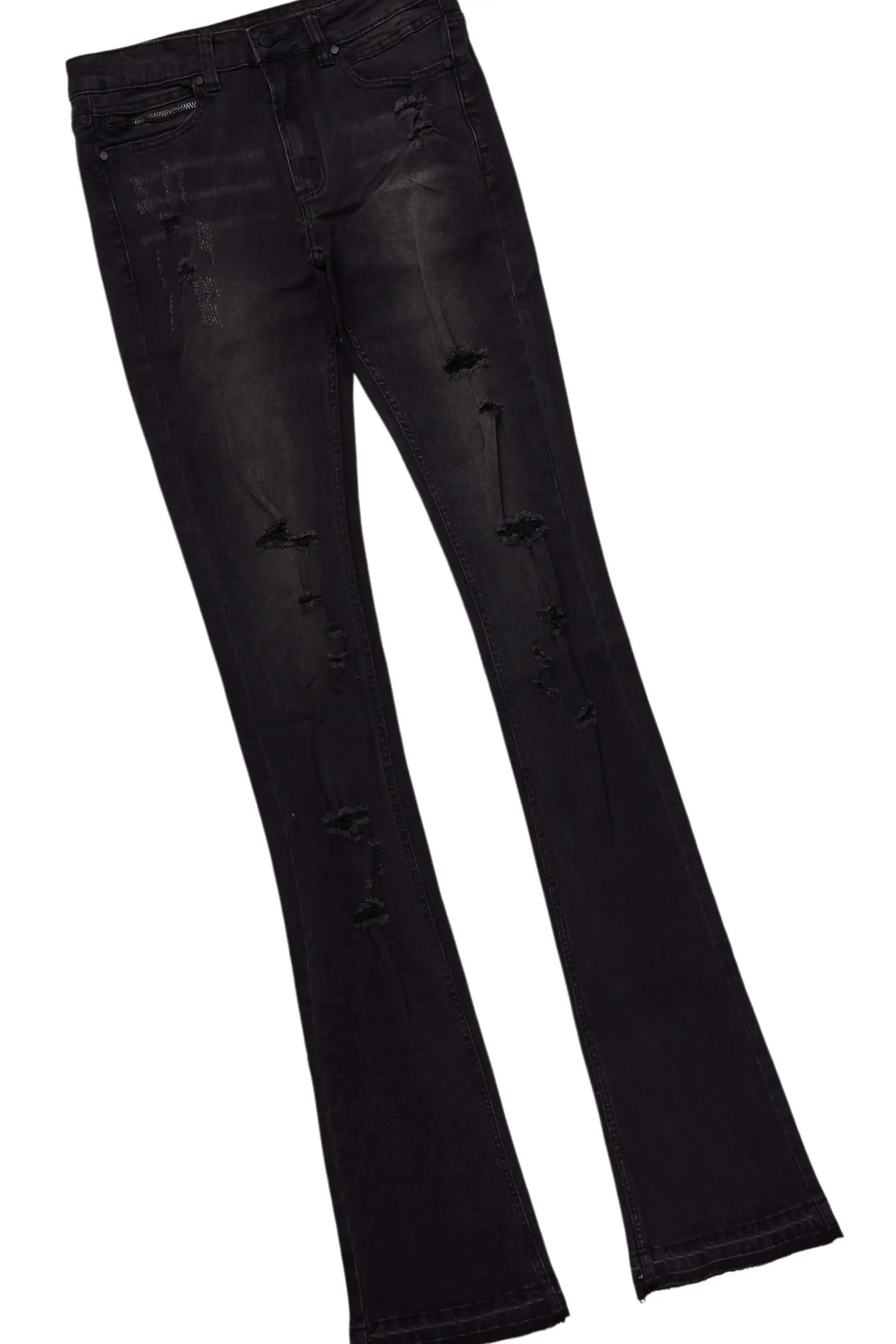 Palmer Black Hoodie/Stacked Flare Jean Bundle sold by Rockstar Original product image thumbnail 3