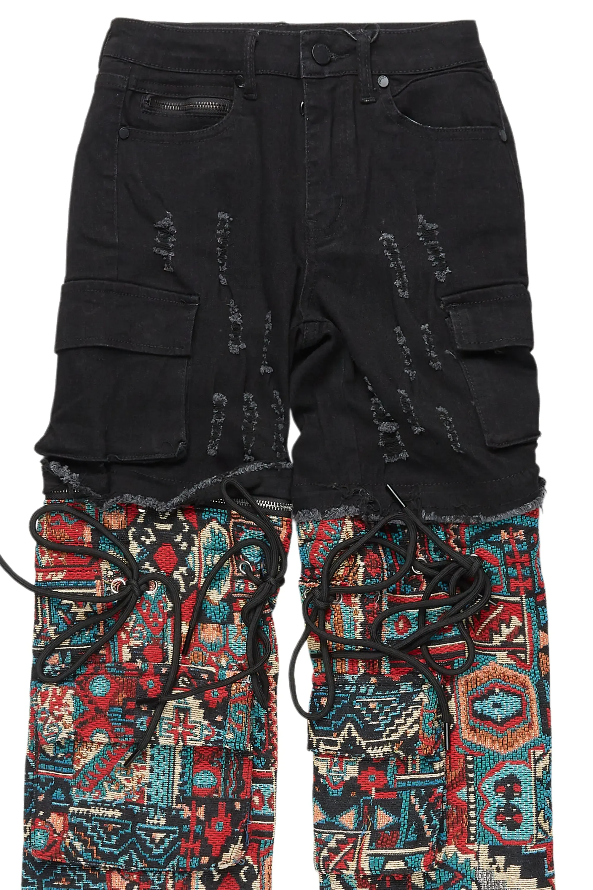 Boys Baatar Jet Black Baggy Fit Jean sold by Rockstar Original product image thumbnail 2
