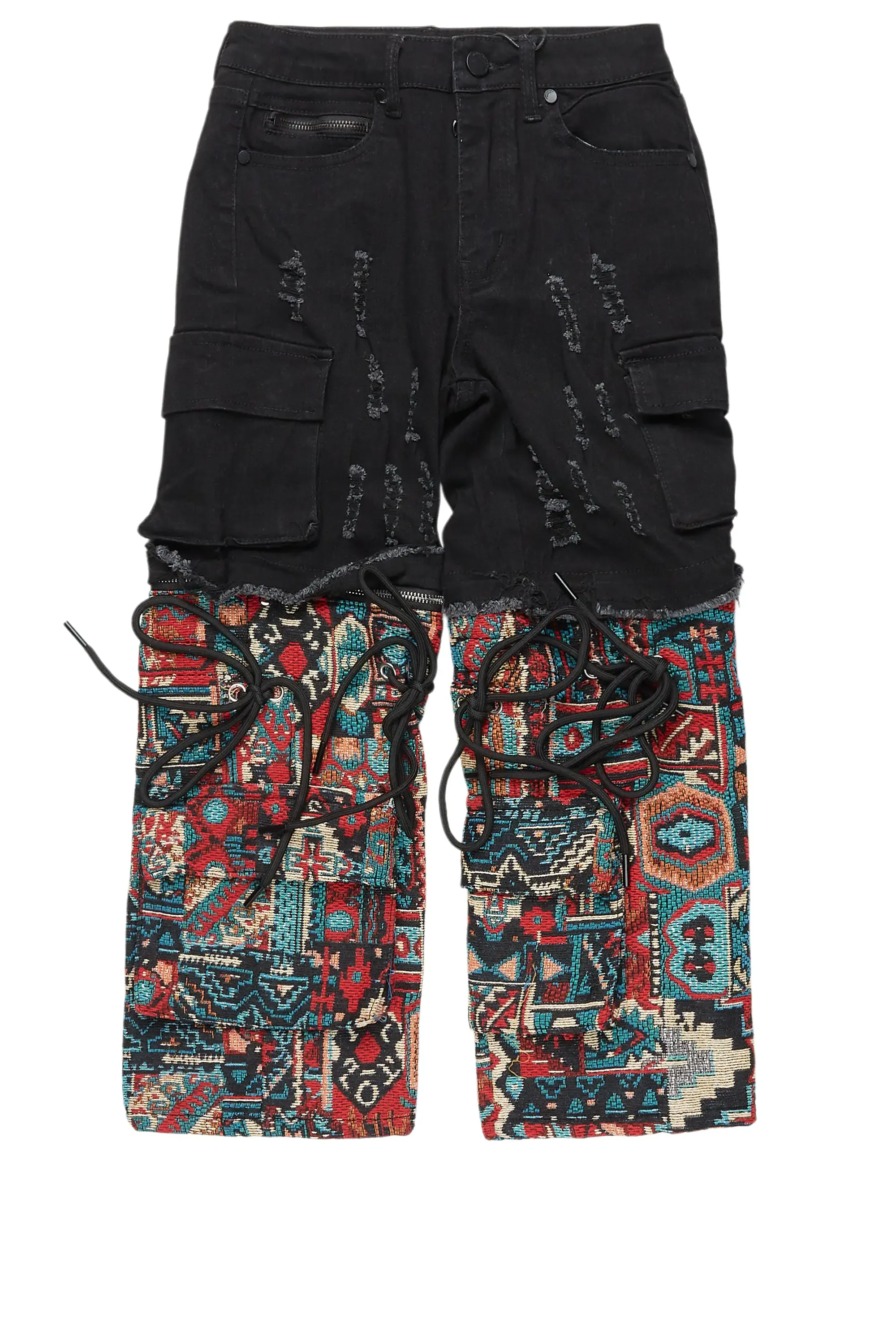 Boys Baatar Jet Black Baggy Fit Jean sold by Rockstar Original