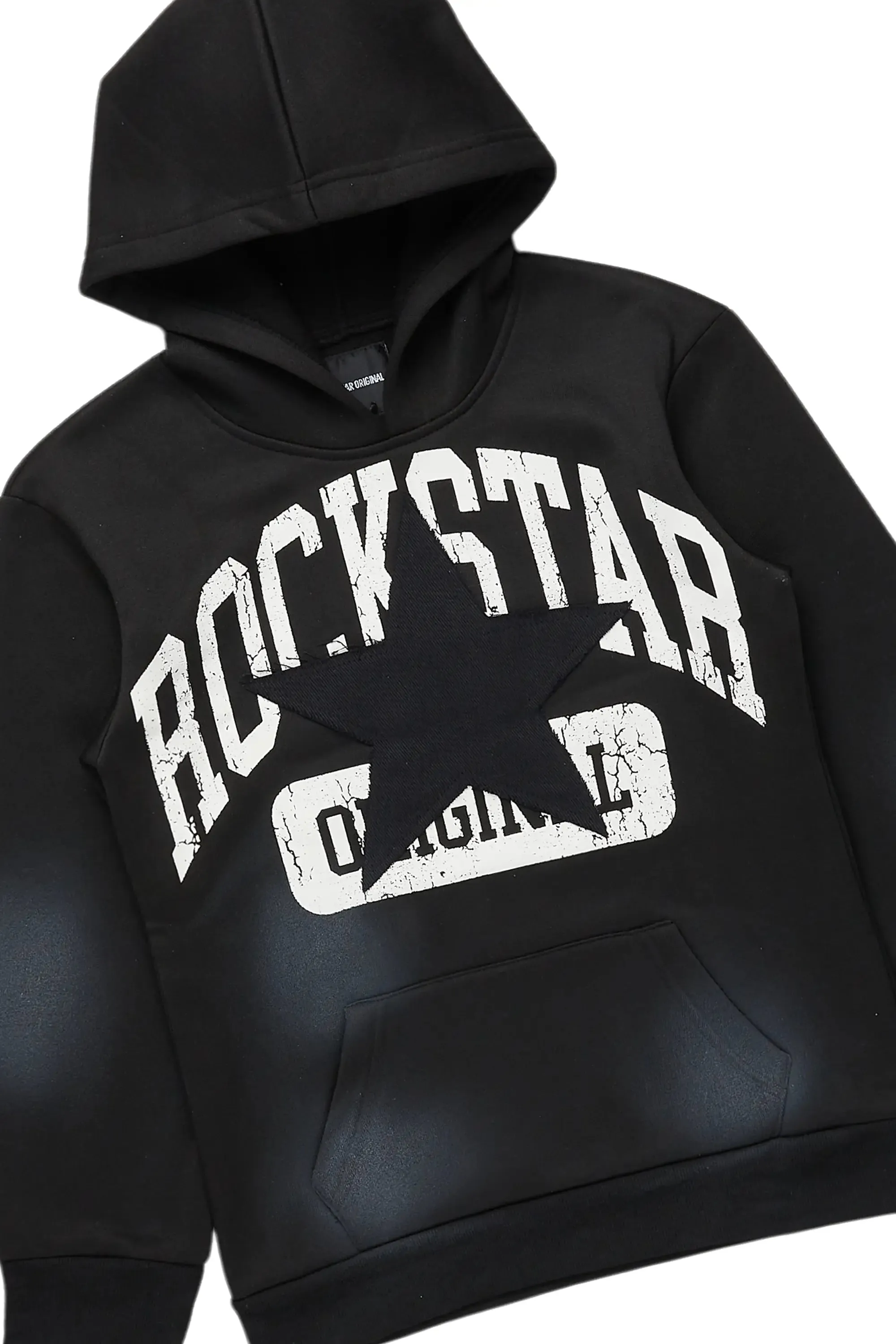 Boys States Black/White Stacked Hoodie Track Set sold by Rockstar Original product image thumbnail 2