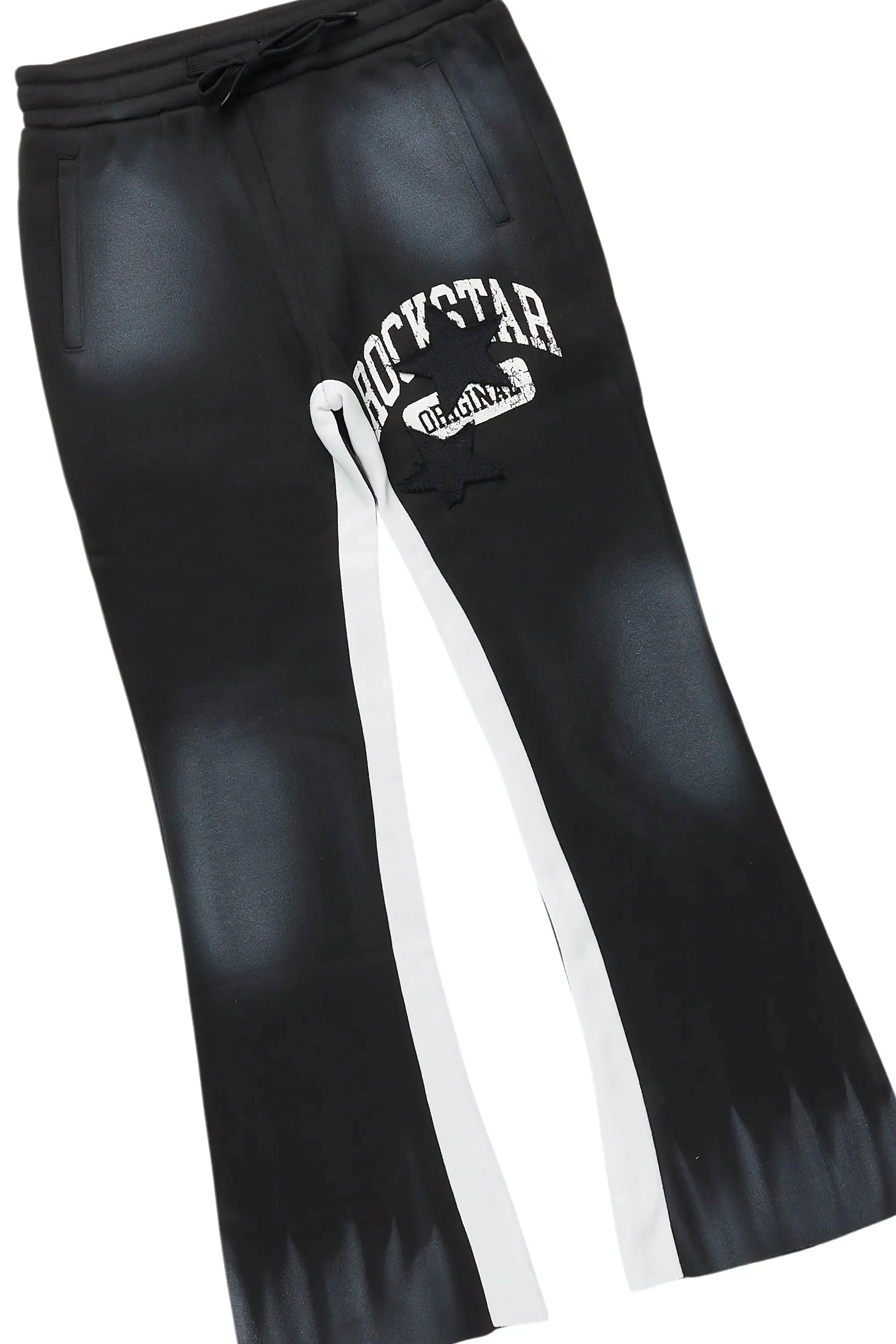 Boys States Black/White Stacked Hoodie Track Set sold by Rockstar Original product image thumbnail 4