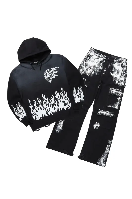 NOMA t.d. Hand Dyed Twist Pullover Hoodie / Multi – Livestock