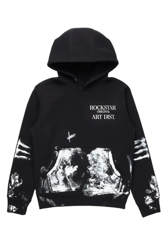 Boys Filip Black Graphic Hoodie sold by Rockstar Original