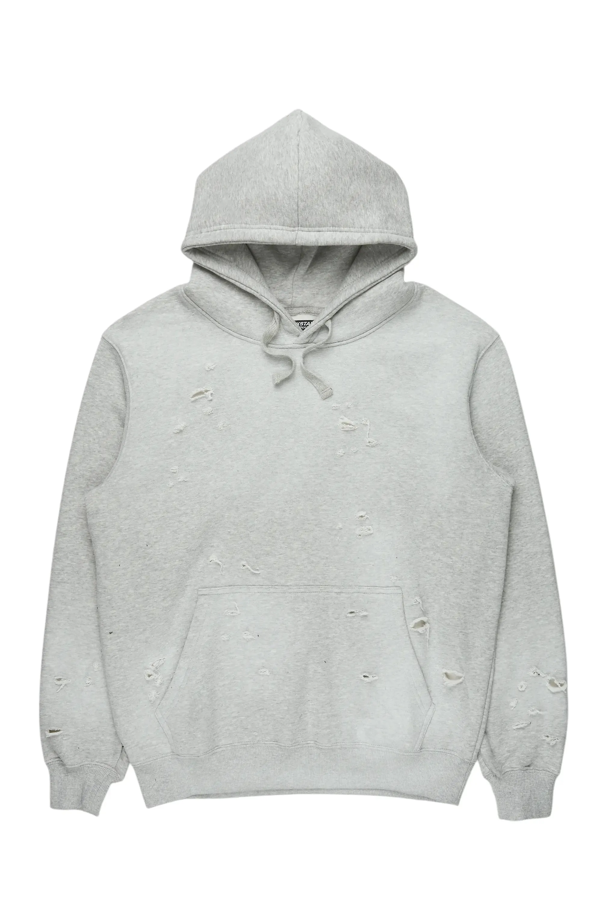 Baki Heather Grey Distressed Hoodie sold by Rockstar Original