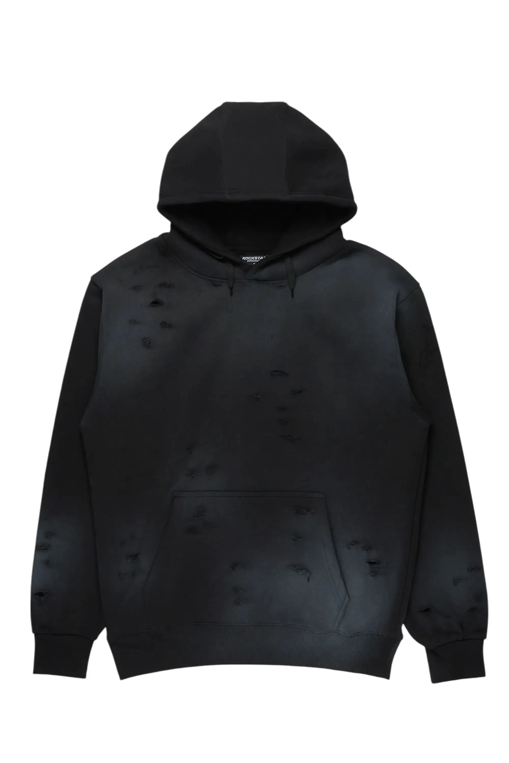 Baki Black Distressed Hoodie sold by Rockstar Original