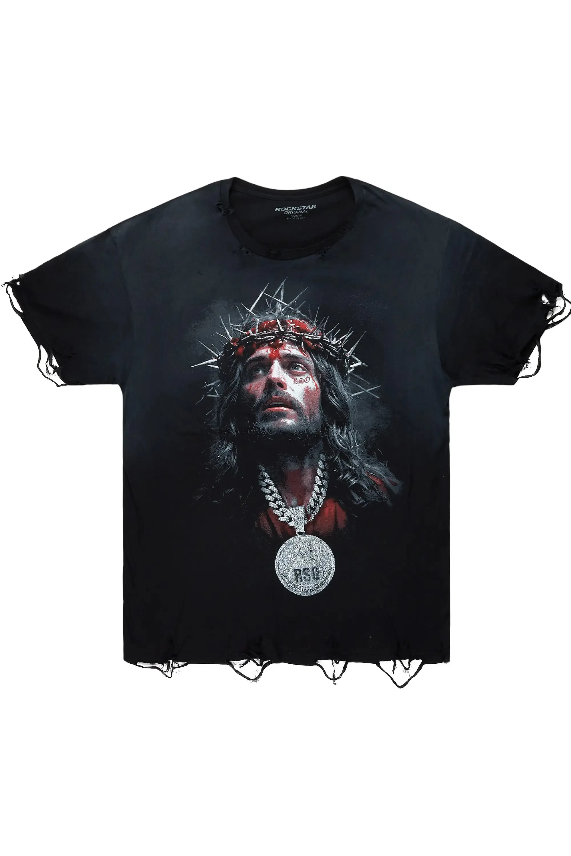 Rongela Black Oversized T-Shirt sold by Rockstar Original