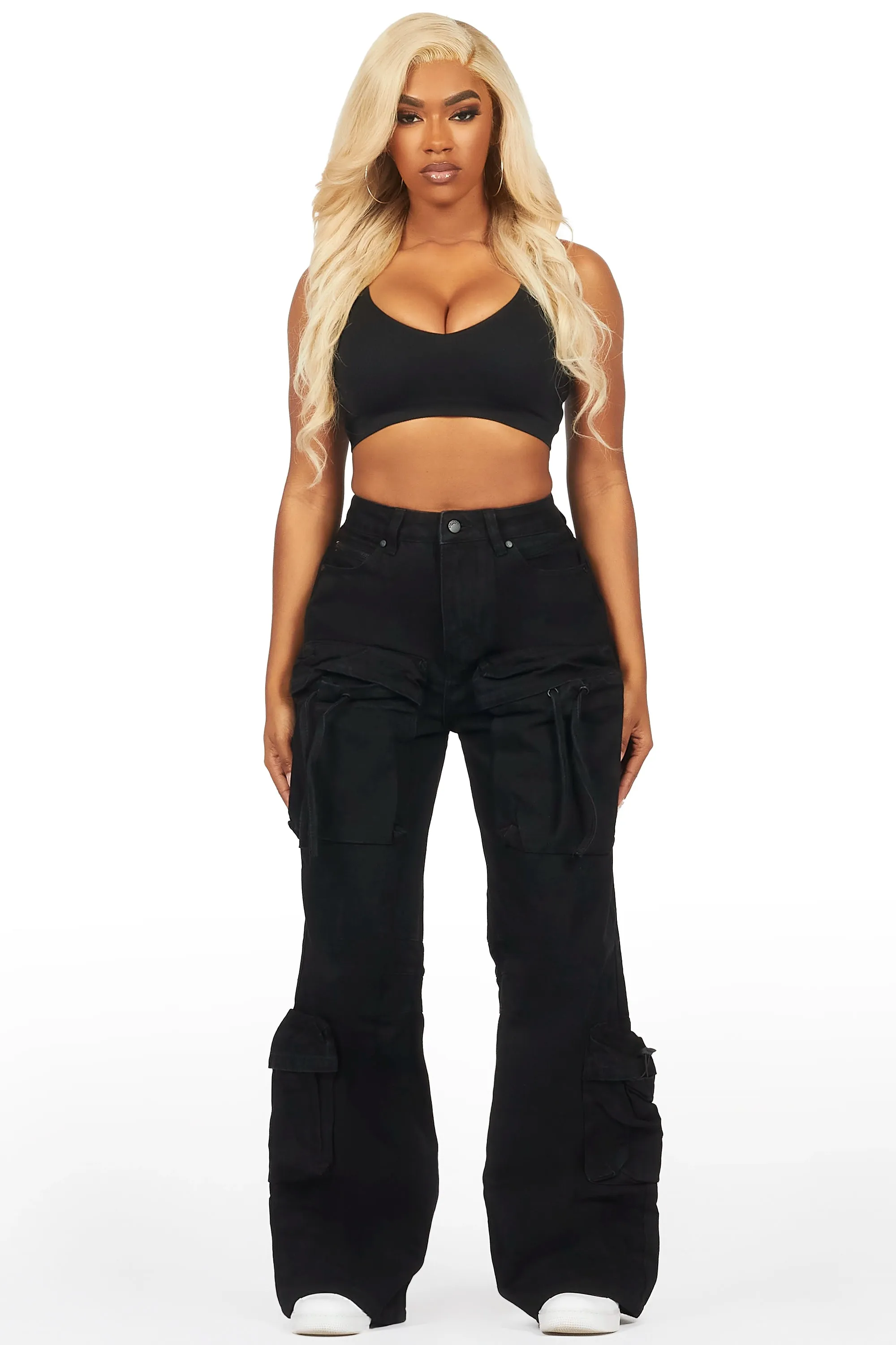Corrie Black Baggy Cargo Jean sold by Rockstar Original product image thumbnail 2
