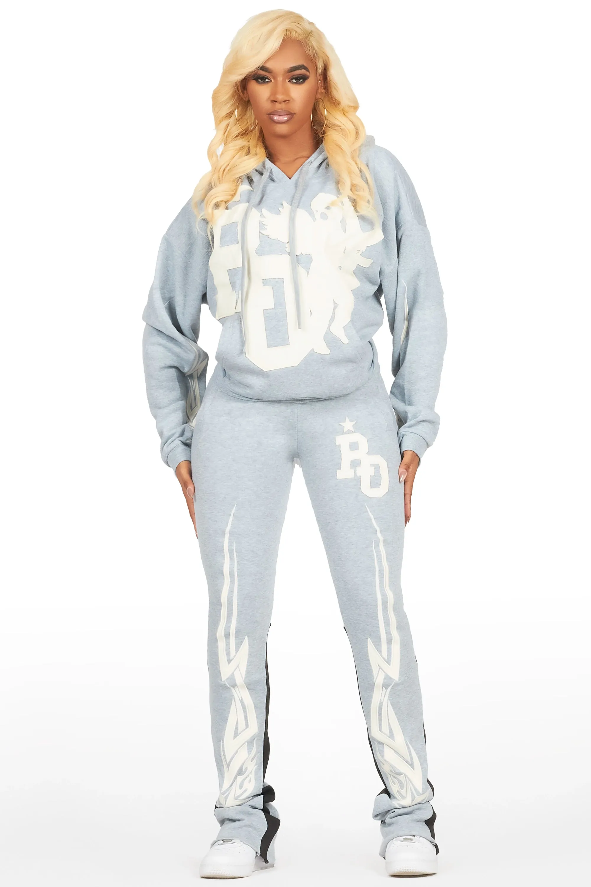 Danehsa Heather Grey Super Stacked Trackset sold by Rockstar Original product image thumbnail 2