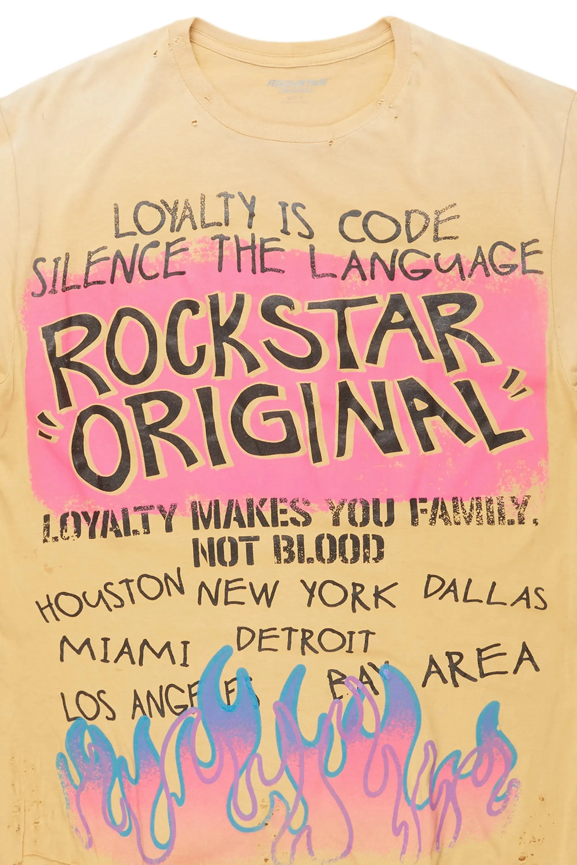 Bridgette Beige Oversized T-Shirt sold by Rockstar Original product image thumbnail 2