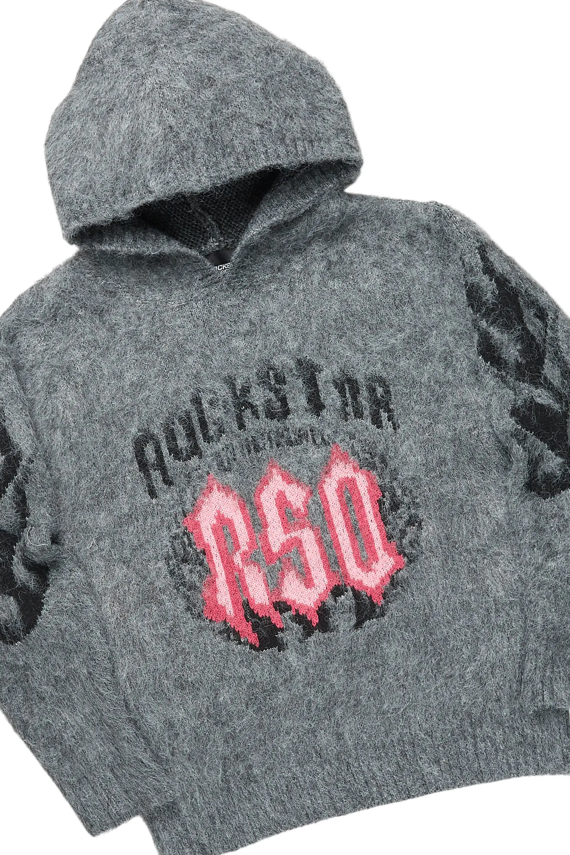 Boys Kanan Grey Mohair Hoodie/Baggy Jean Set sold by Rockstar Original product image thumbnail 2