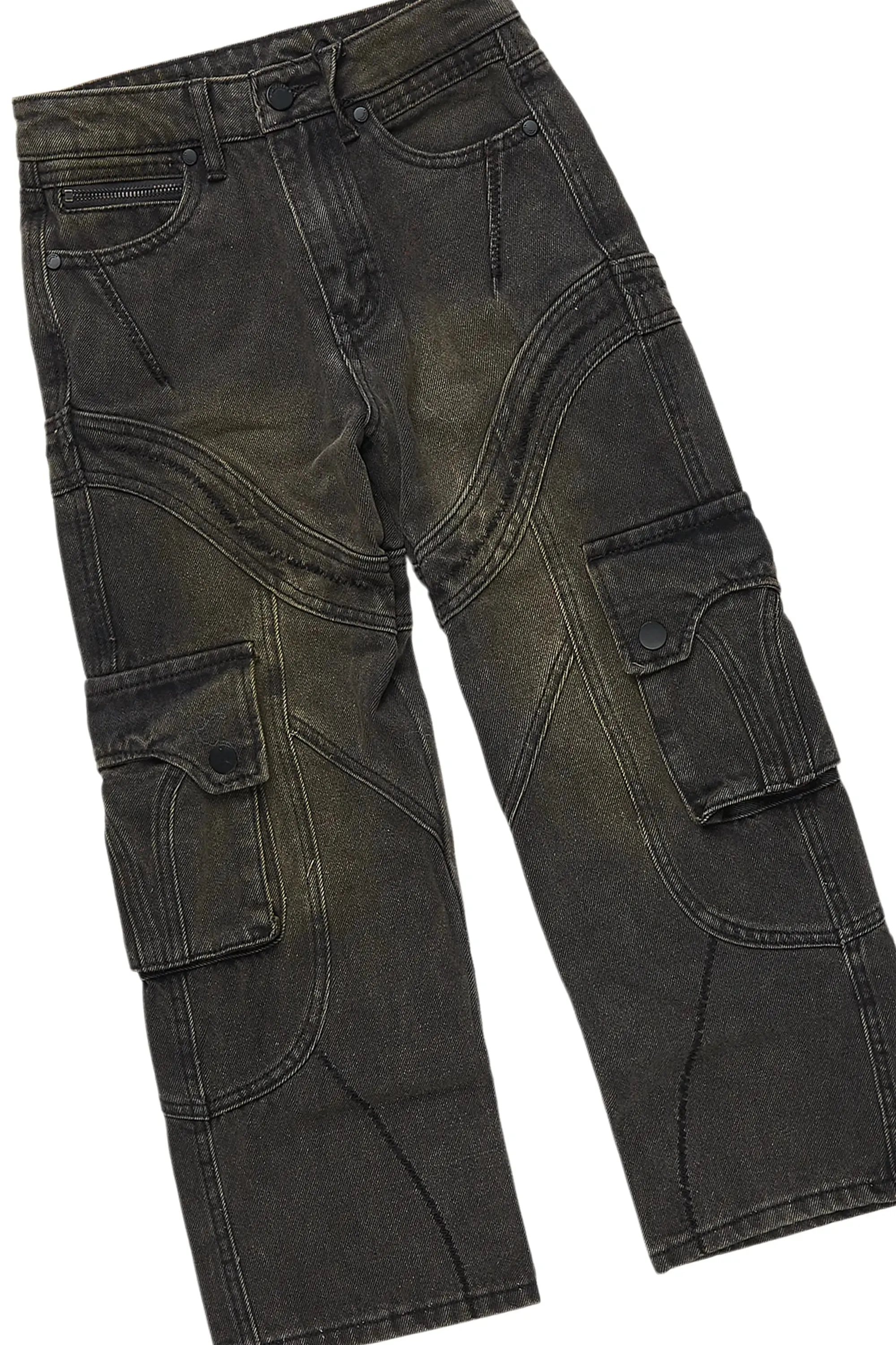 Boys Kanan Grey Mohair Hoodie/Baggy Jean Set sold by Rockstar Original product image thumbnail 3