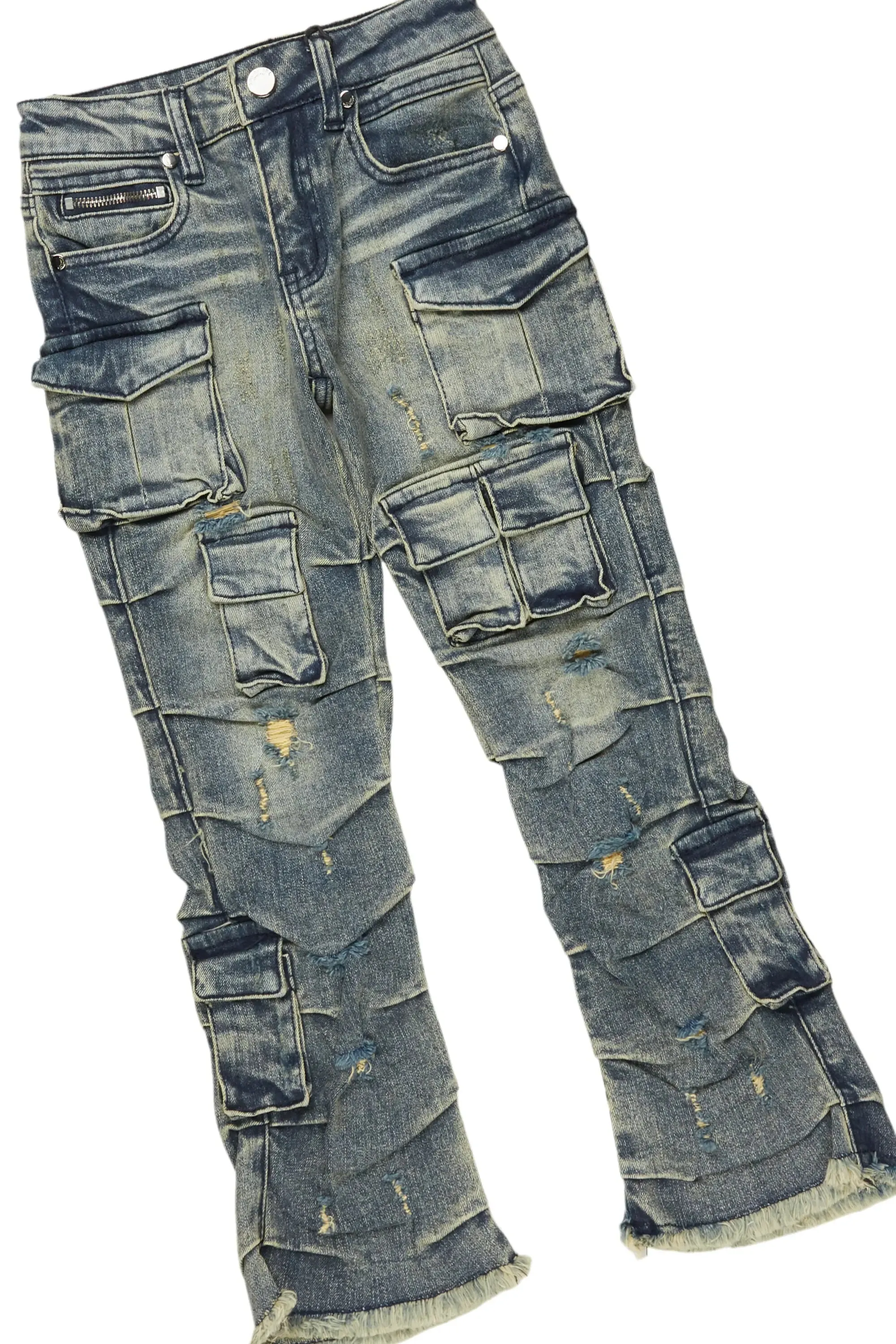 Boys Fields Black/Tint Mohair Hoodie/Stacked Flare Jean Set sold by Rockstar Original product image thumbnail 3