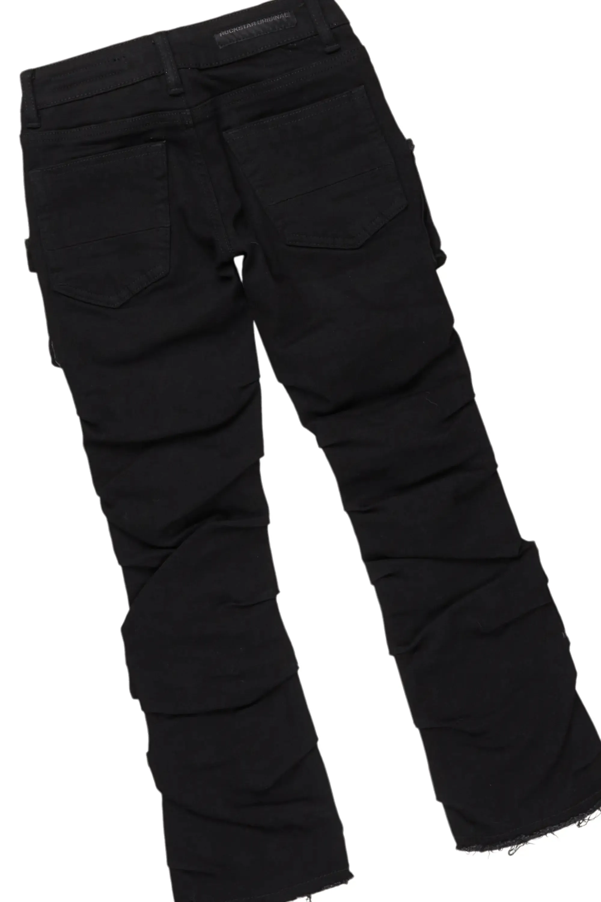 Boys Andros Black Mohair Hoodie/Stacked Flare Jean Set sold by Rockstar Original product image thumbnail 4