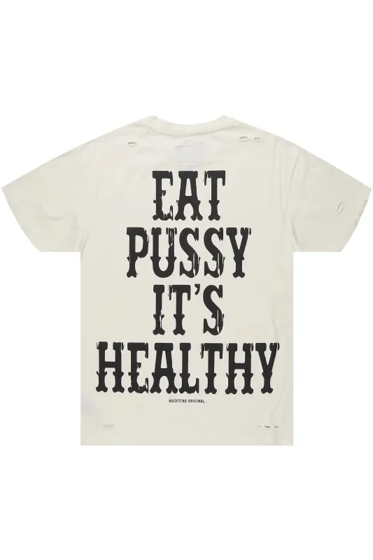 Posse Vintage Sand Distressed Oversized T-Shirt sold by Rockstar Original