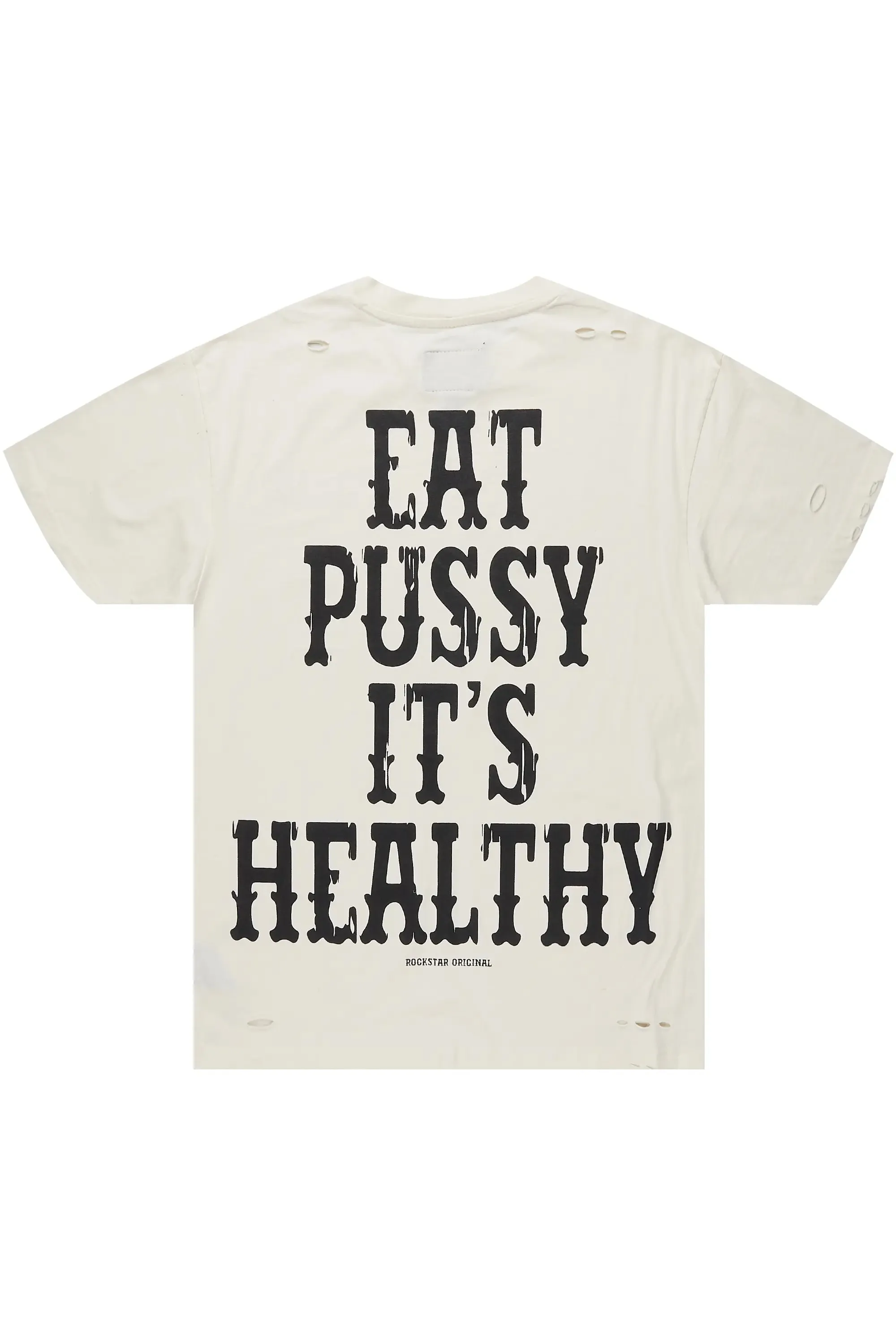 Posse Vintage Sand Distressed Oversized T-Shirt sold by Rockstar Original