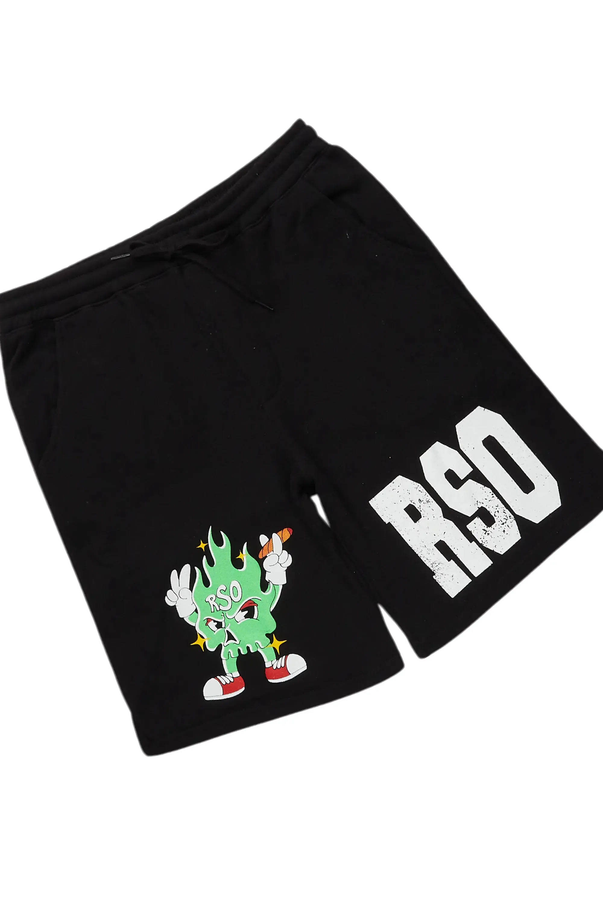 Tarl Black Graphic T-Shirt Short Set sold by Rockstar Original product image thumbnail 3