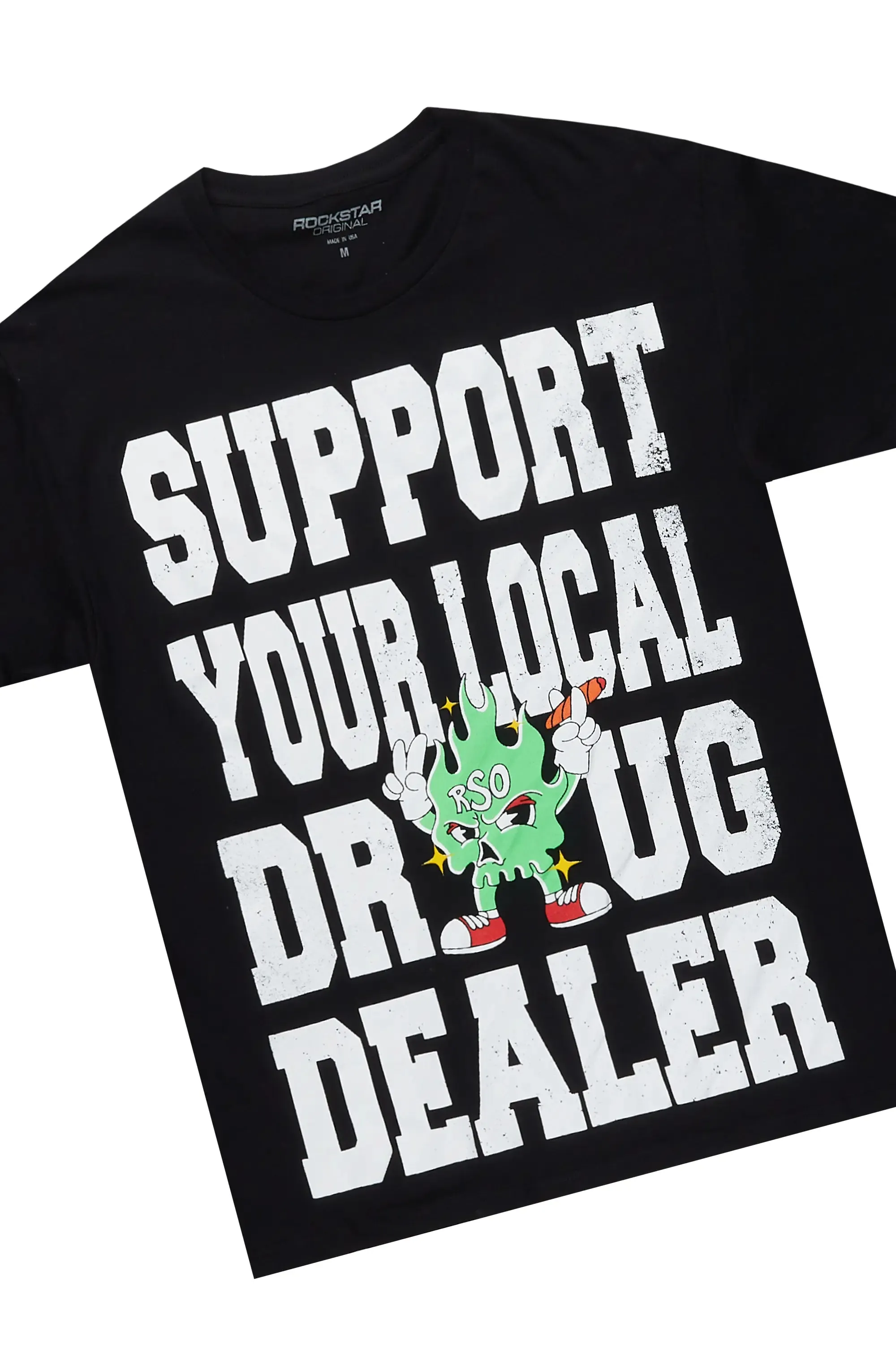 Tarl Black Graphic T-Shirt Short Set sold by Rockstar Original product image thumbnail 2