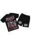 Racing Grung Black Graphic T-Shirt Short Set sold by Rockstar Original
