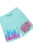 Beno White/Mint Graphic T-Shirt Short Set sold by Rockstar Original