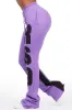 Juatica Purple Baggy Stacked Track Pant sold by Rockstar Original