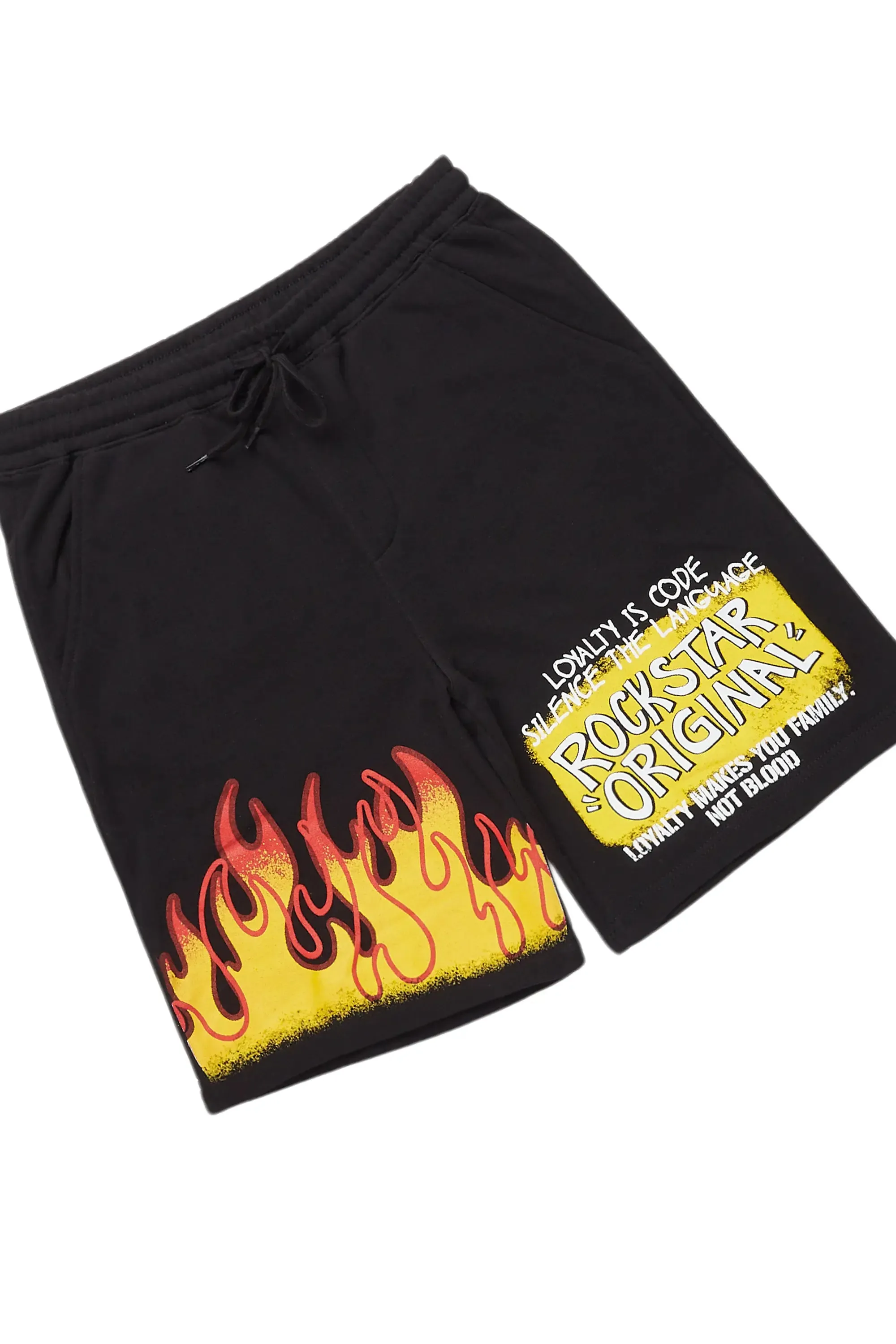Beno Black Graphic T-Shirt Short Set sold by Rockstar Original product image thumbnail 3