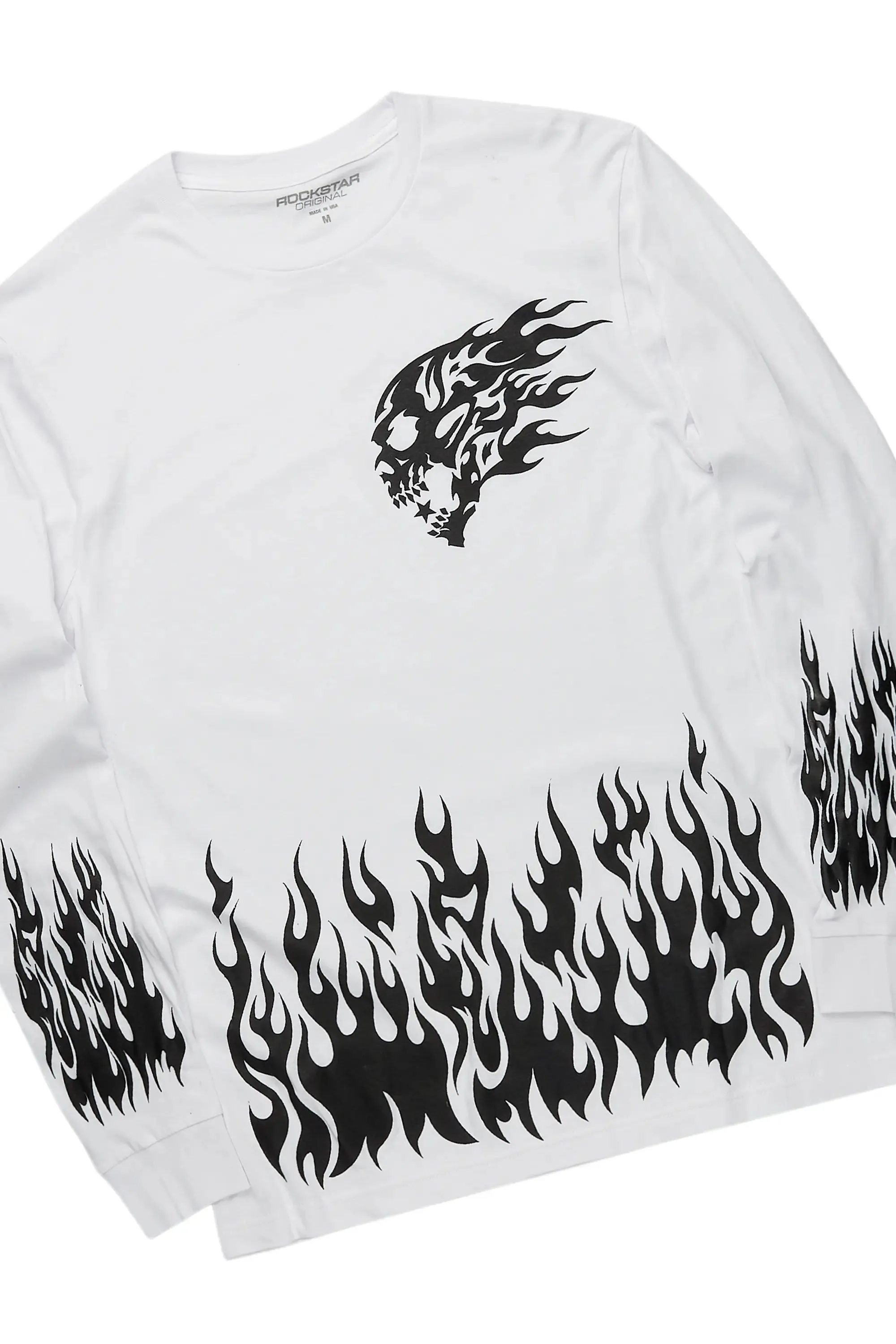 Bubble White/Grey Long Sleeve T-Shirt Short Set sold by Rockstar Original product image thumbnail 2