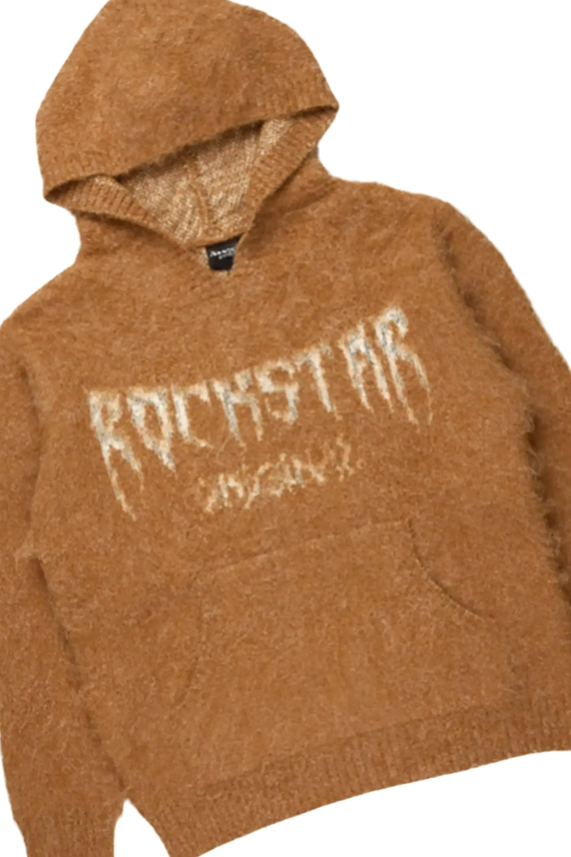 Boys Andros Brown Mohair Hoodie/Stacked Flare Jean Set sold by Rockstar Original product image thumbnail 2