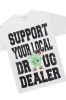 Tarl White/Grey Graphic T-Shirt Short Set sold by Rockstar Original