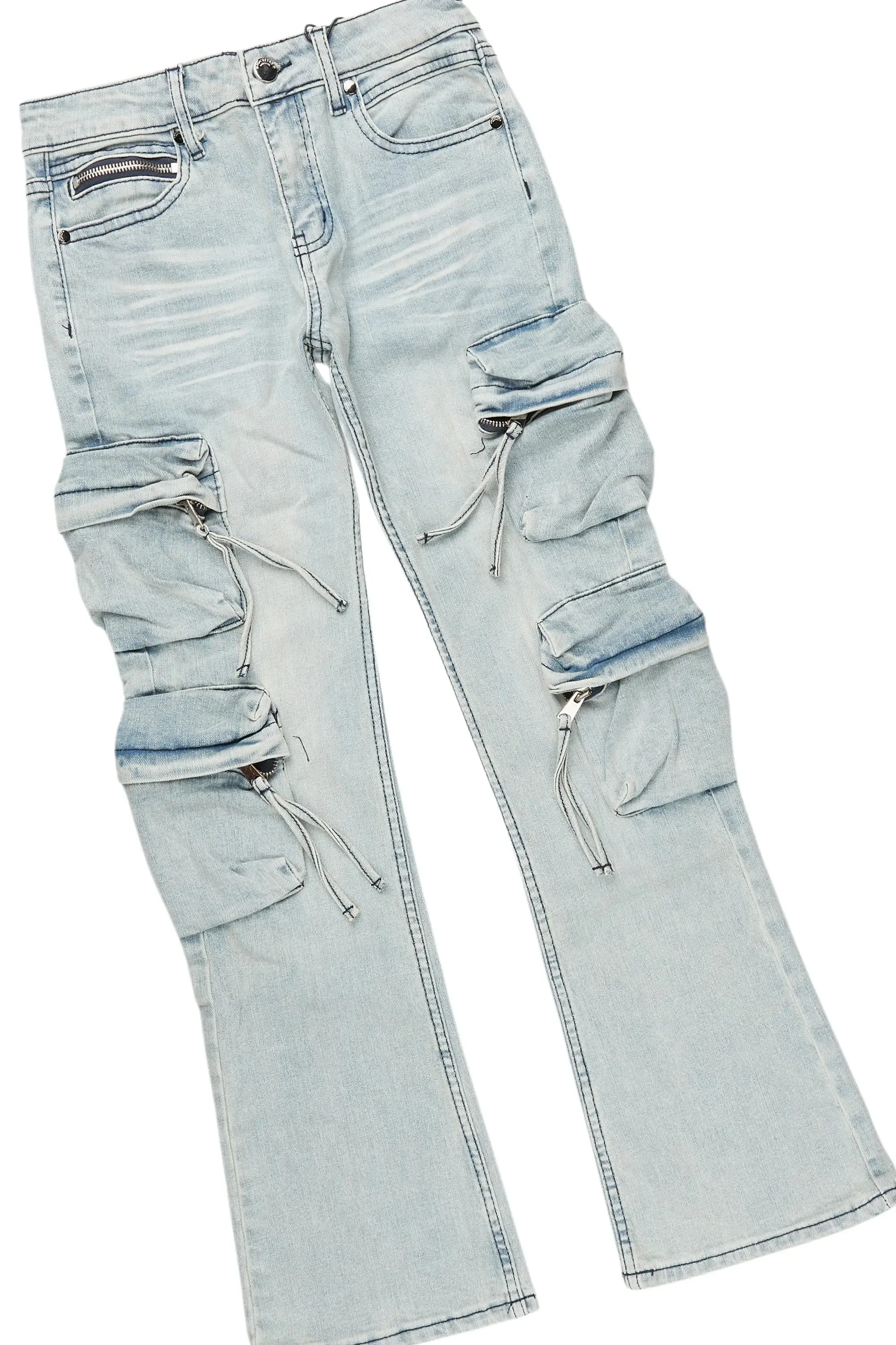 Boys Fields Red Mohair Hoodie/Baggy Cargo Jean Set sold by Rockstar Original product image thumbnail 3